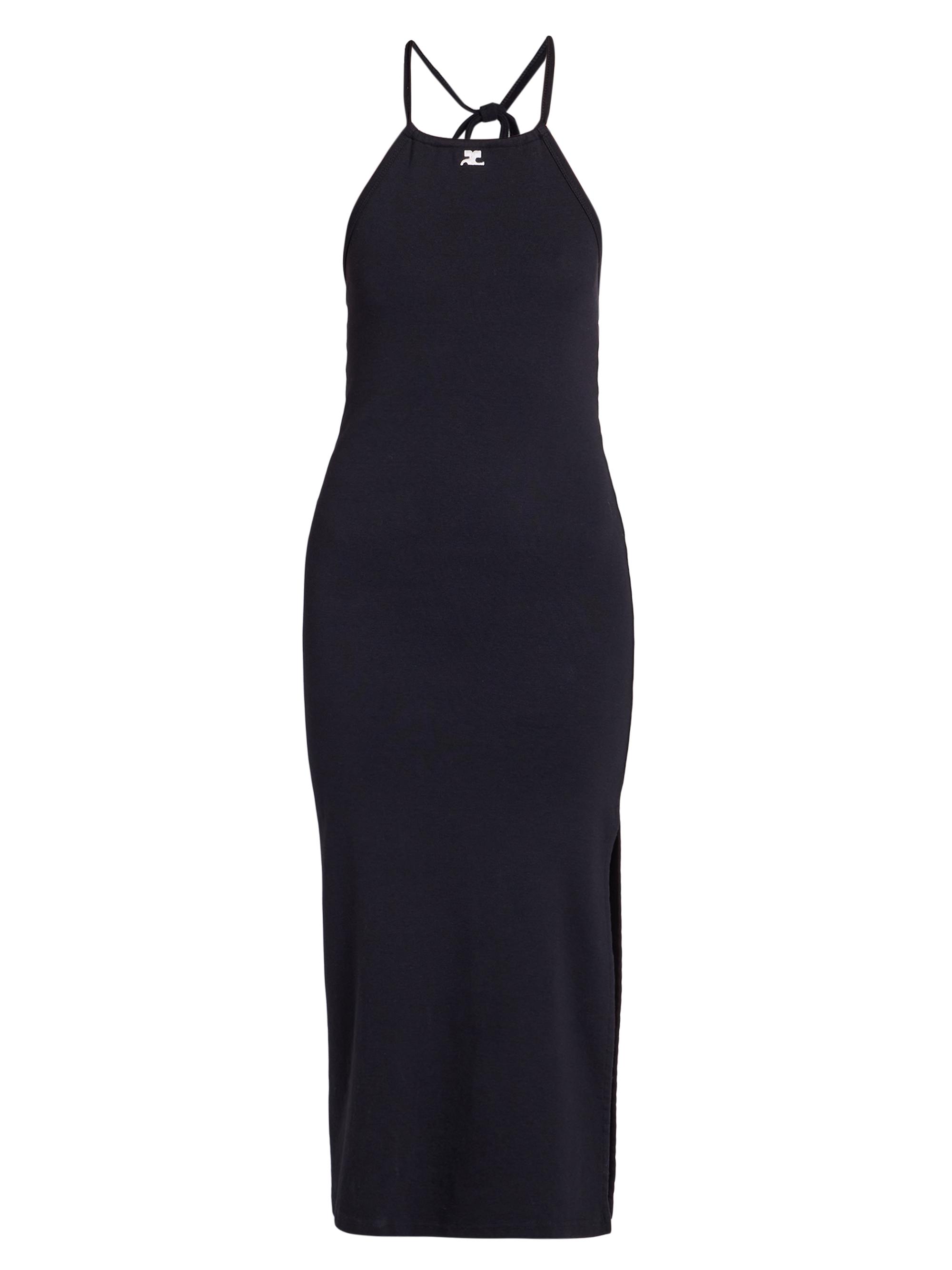 Courreges Women's Tie-Back Bodycon Midi-Dress - Black