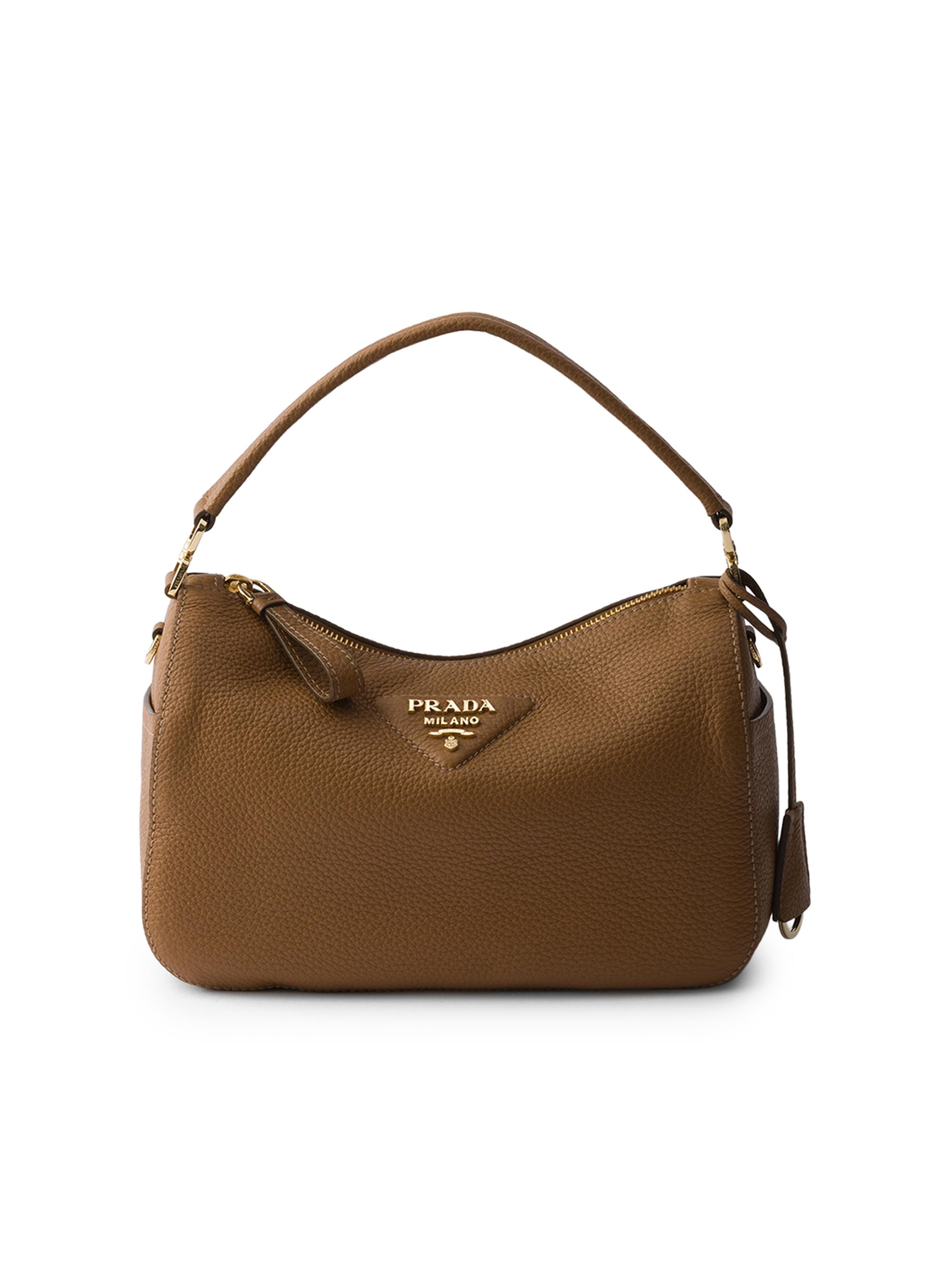 Prada Women's  Leather Shoulder Bag - Brown