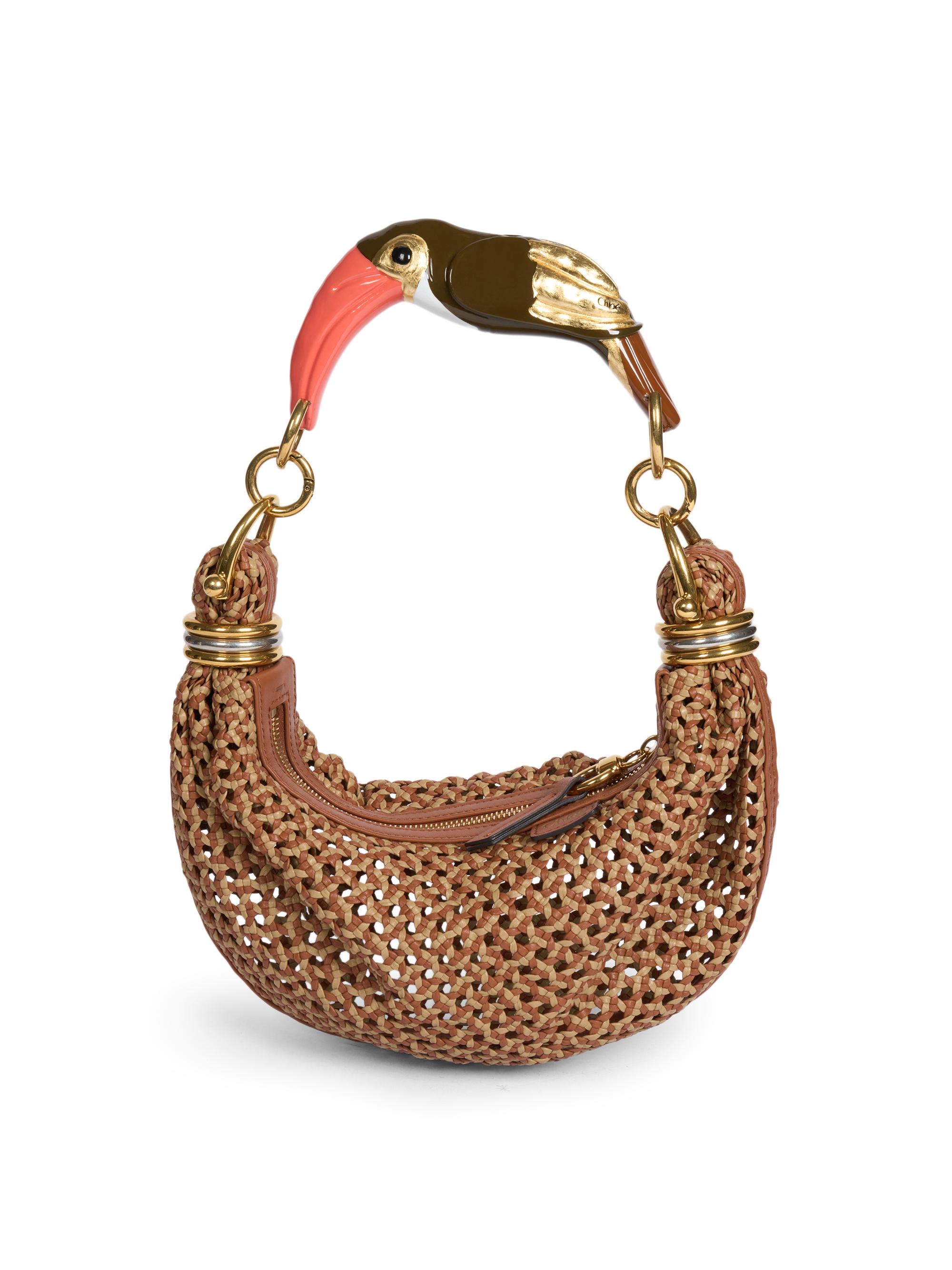 Chloé Summer Banana Logo-Crocheted Hobo Bag | Saks Fifth Avenue