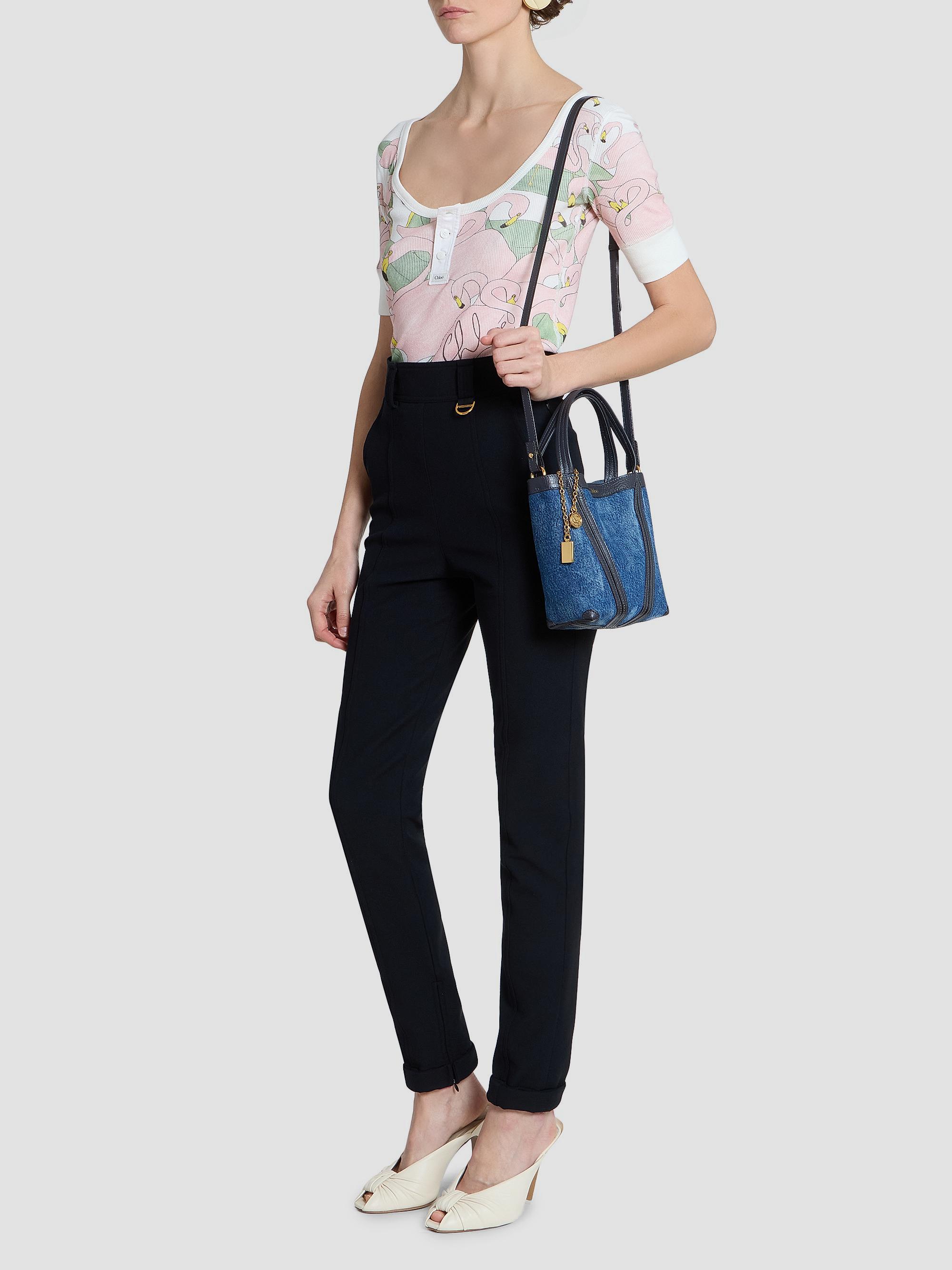 Chloé Mini Spin Denim Tote Bag | Saks Fifth Avenue