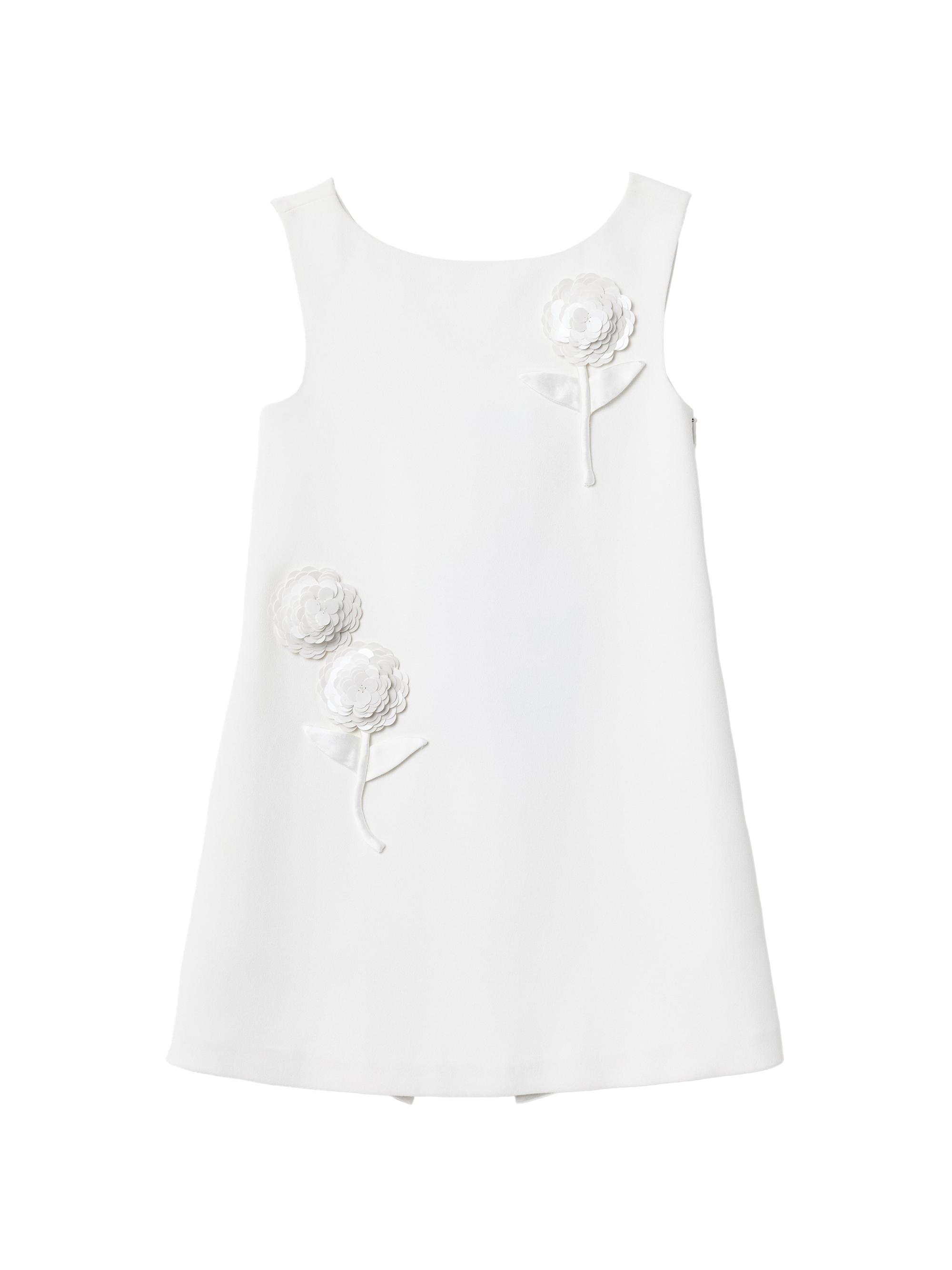 Self-Portrait Little Girl's & Girl's Embellished Floral Crepe Minidress - White