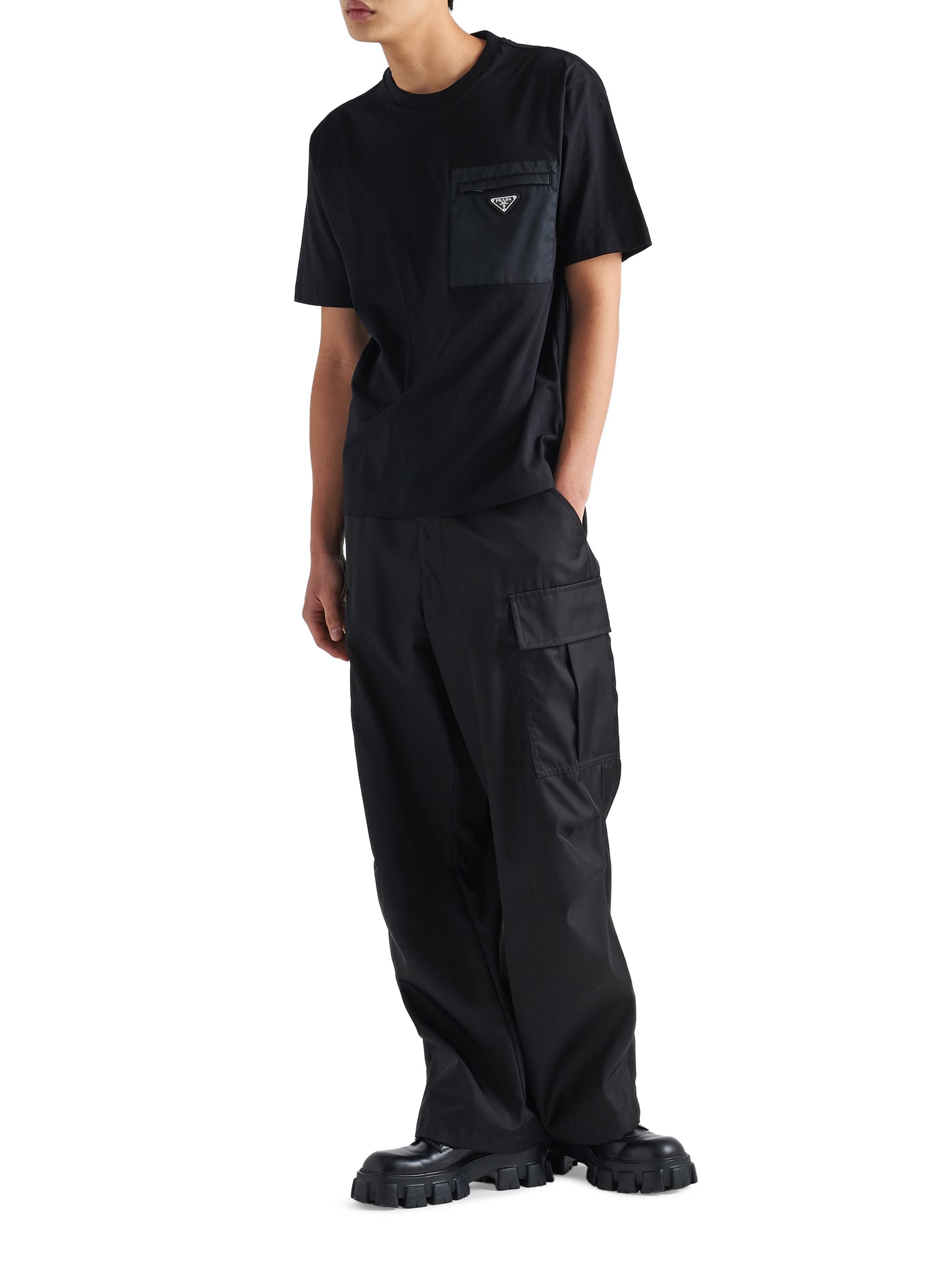 Prada Re-Nylon and Jersey T-Shirt | Saks Fifth Avenue