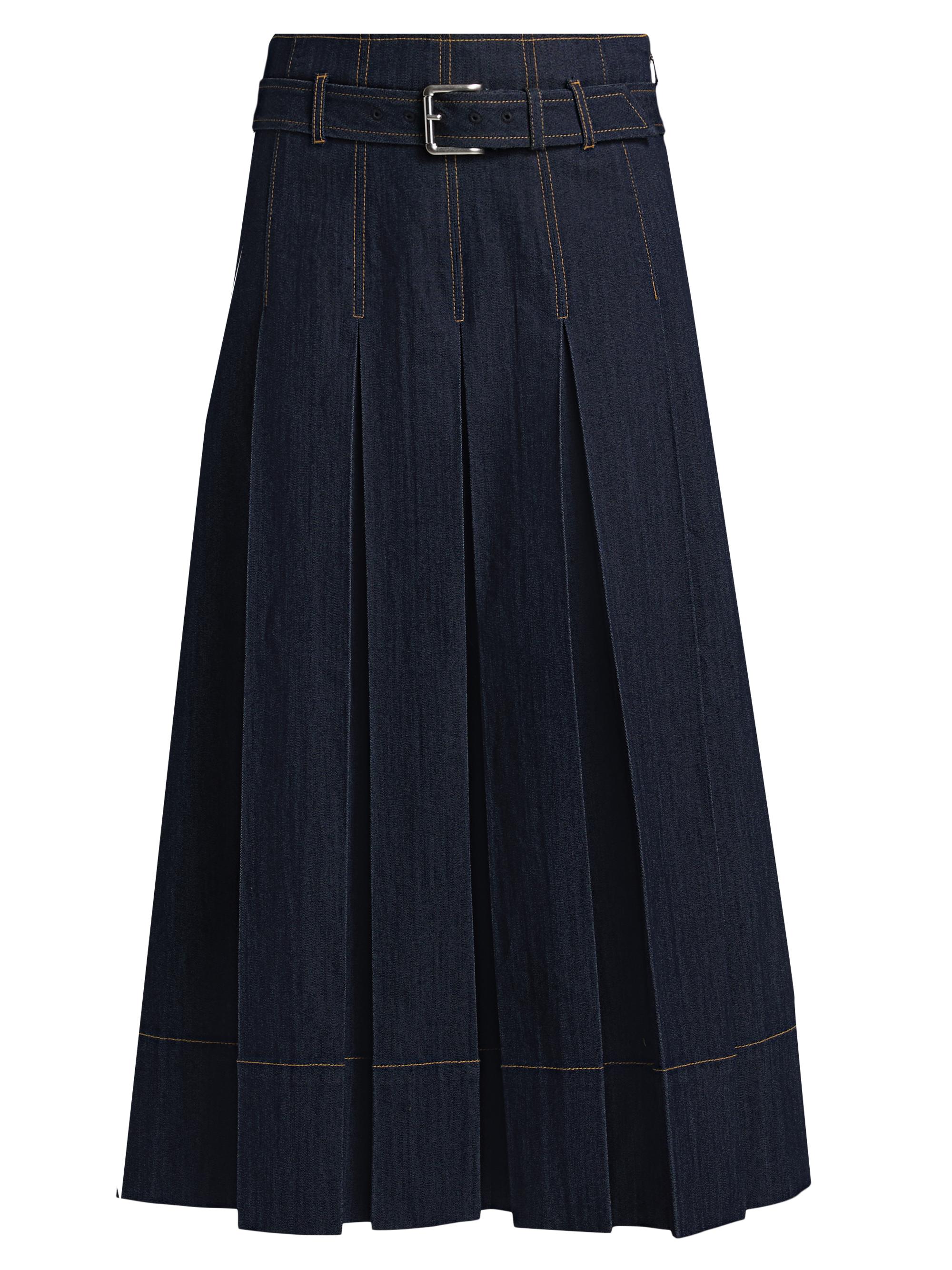 Cinq à Sept Veena Denim Midi-Skirt | Saks Fifth Avenue