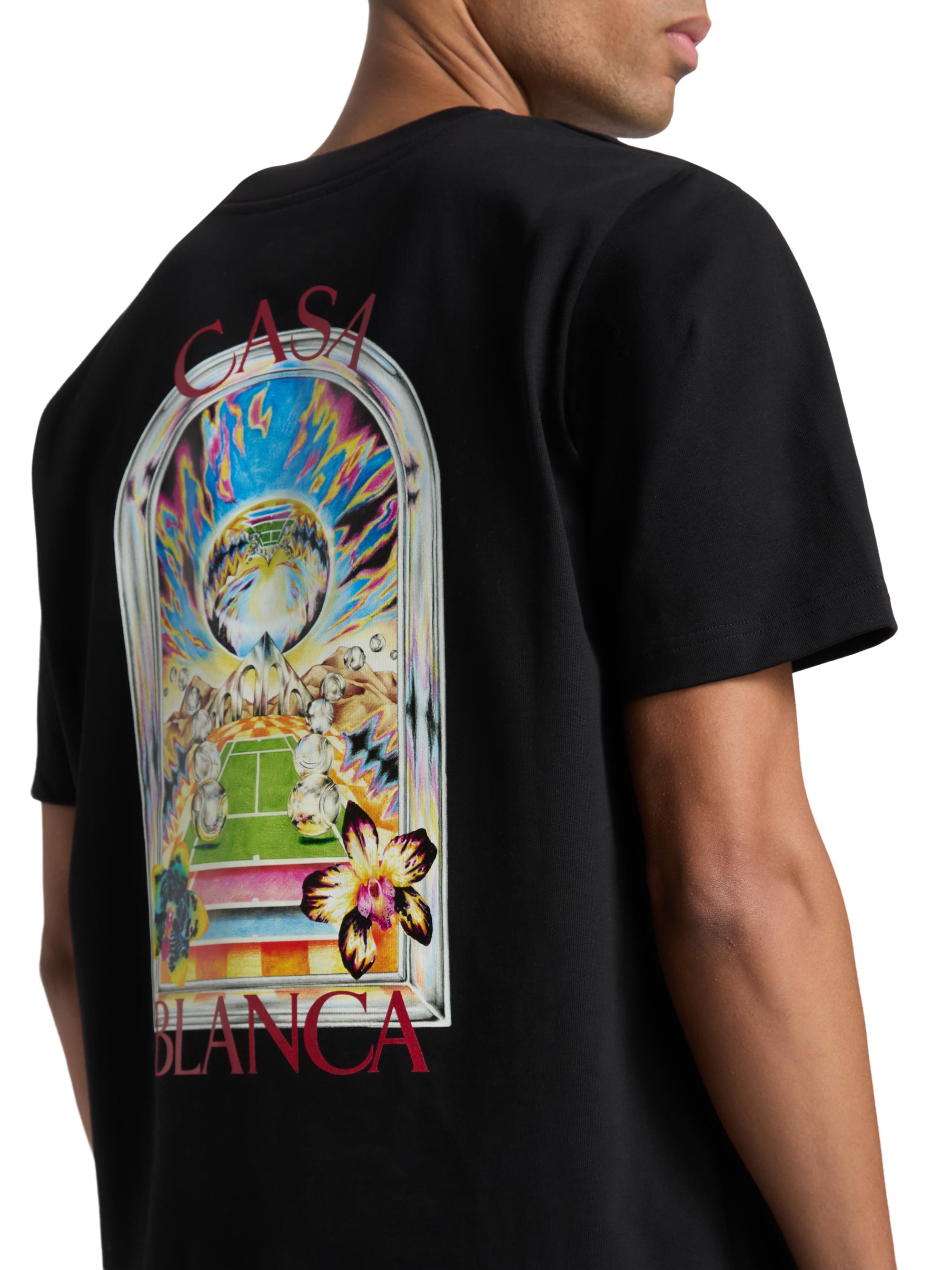 Casablanca Tシャツ Casablanca Tennis Landscape Cotton T-Shirt | Saks Fifth Avenue
