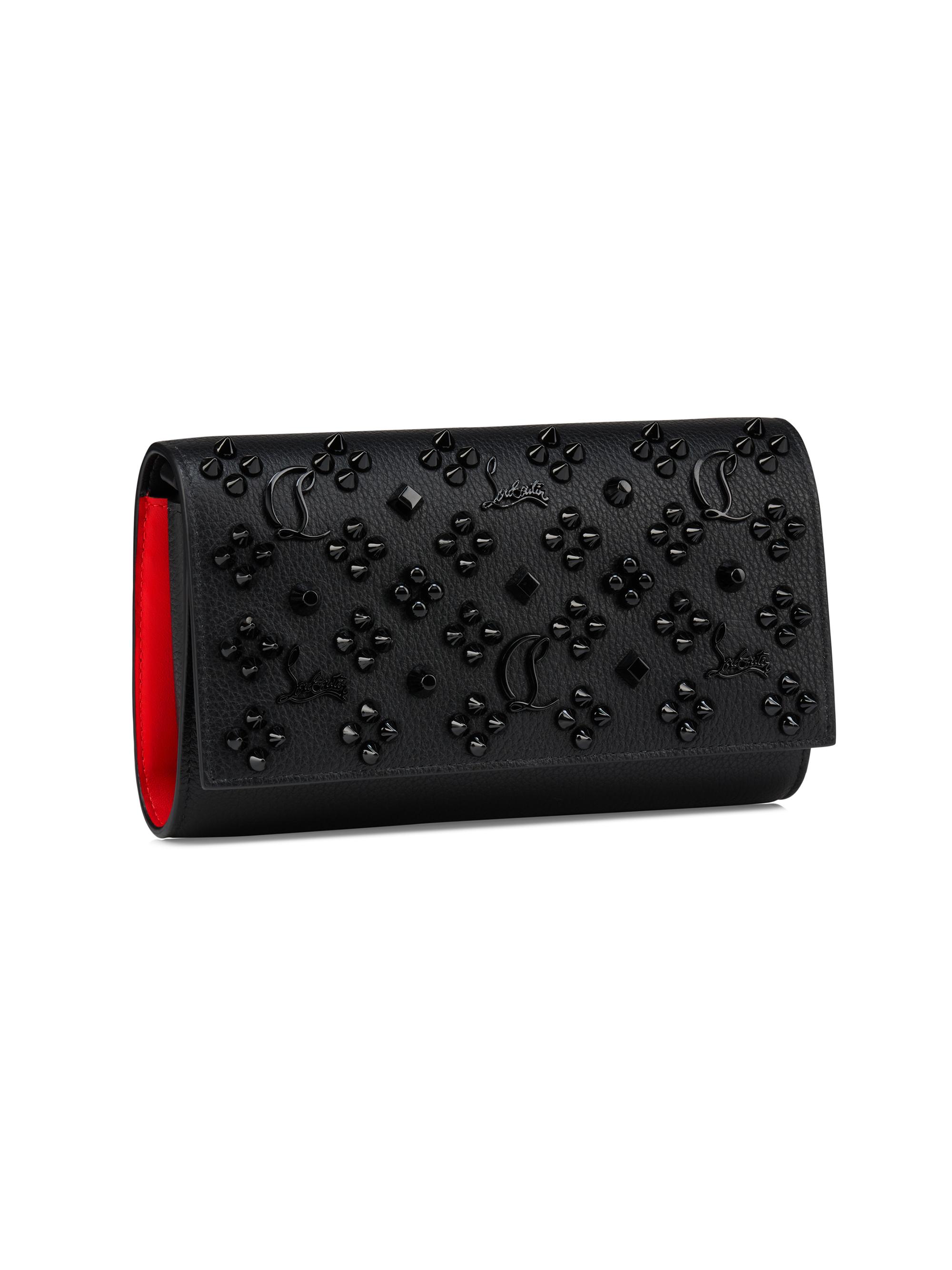 Christian Louboutin Paloma Grained Calf Leather Chain Wallet