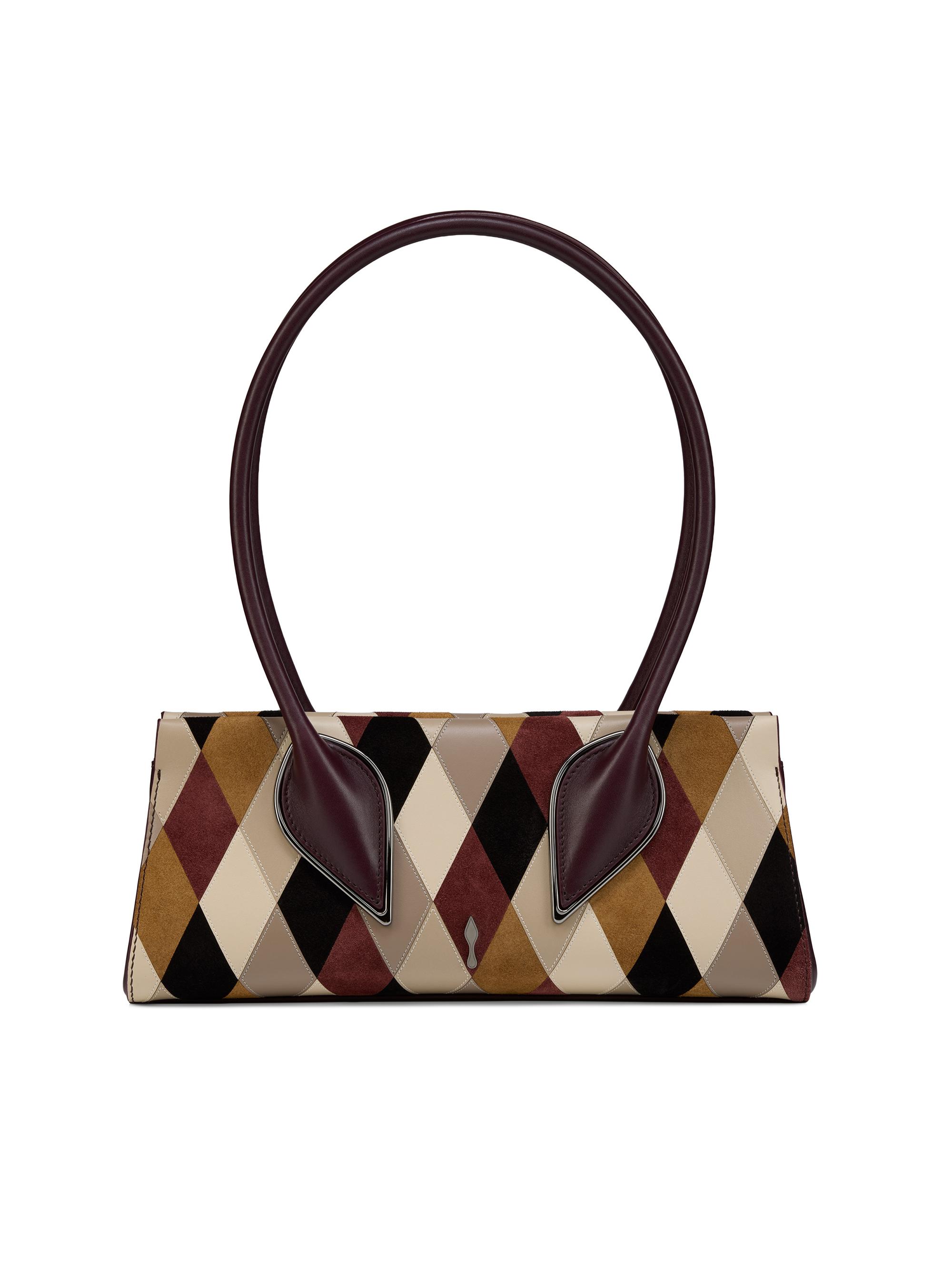 Christian Louboutin Women's Venus Diamond Multicolor Leather Top Handle Bag - Multicolored