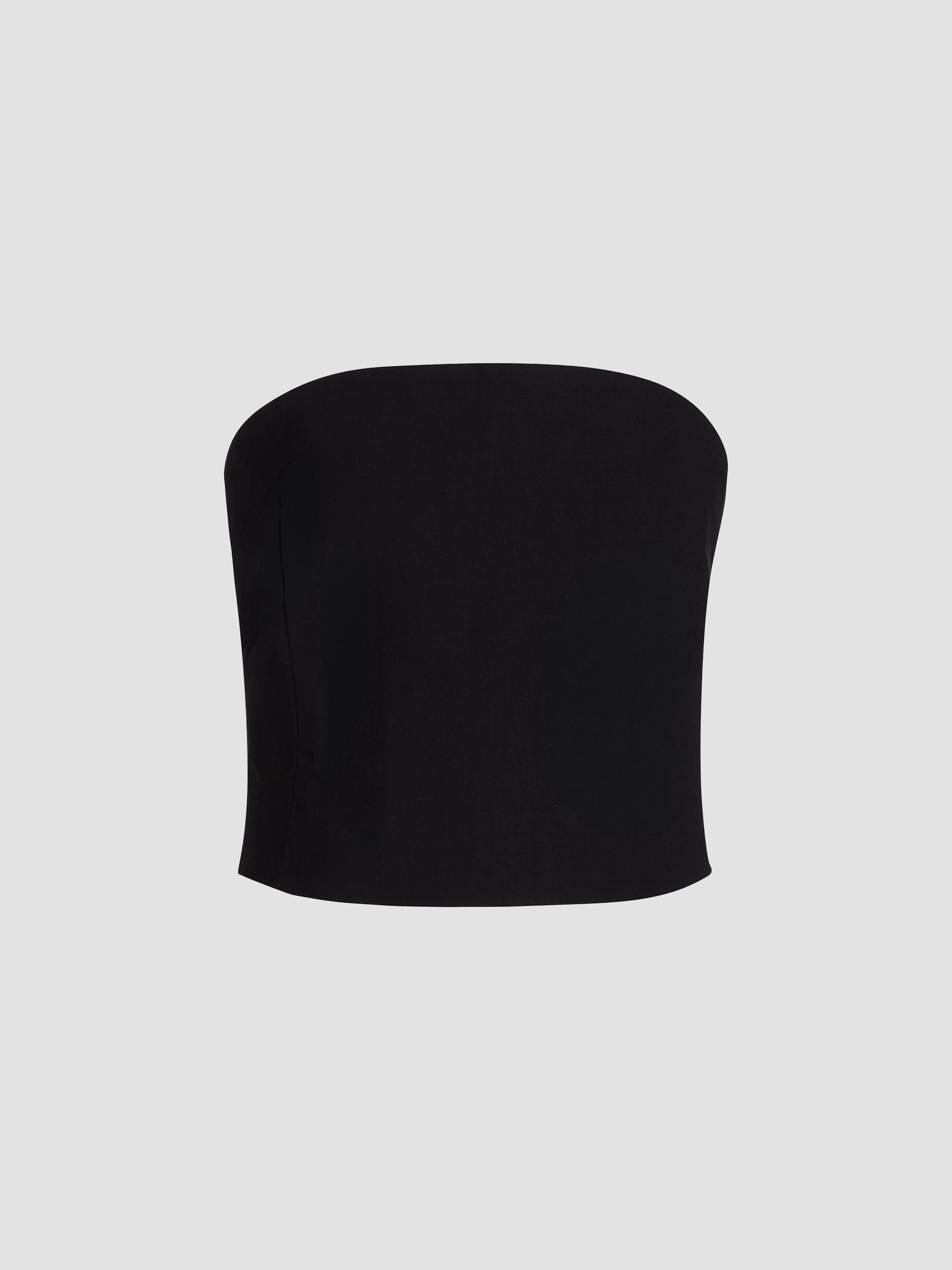Rosie Assoulin Women's Venus Bandeau Top - Black | Thumbnail 8