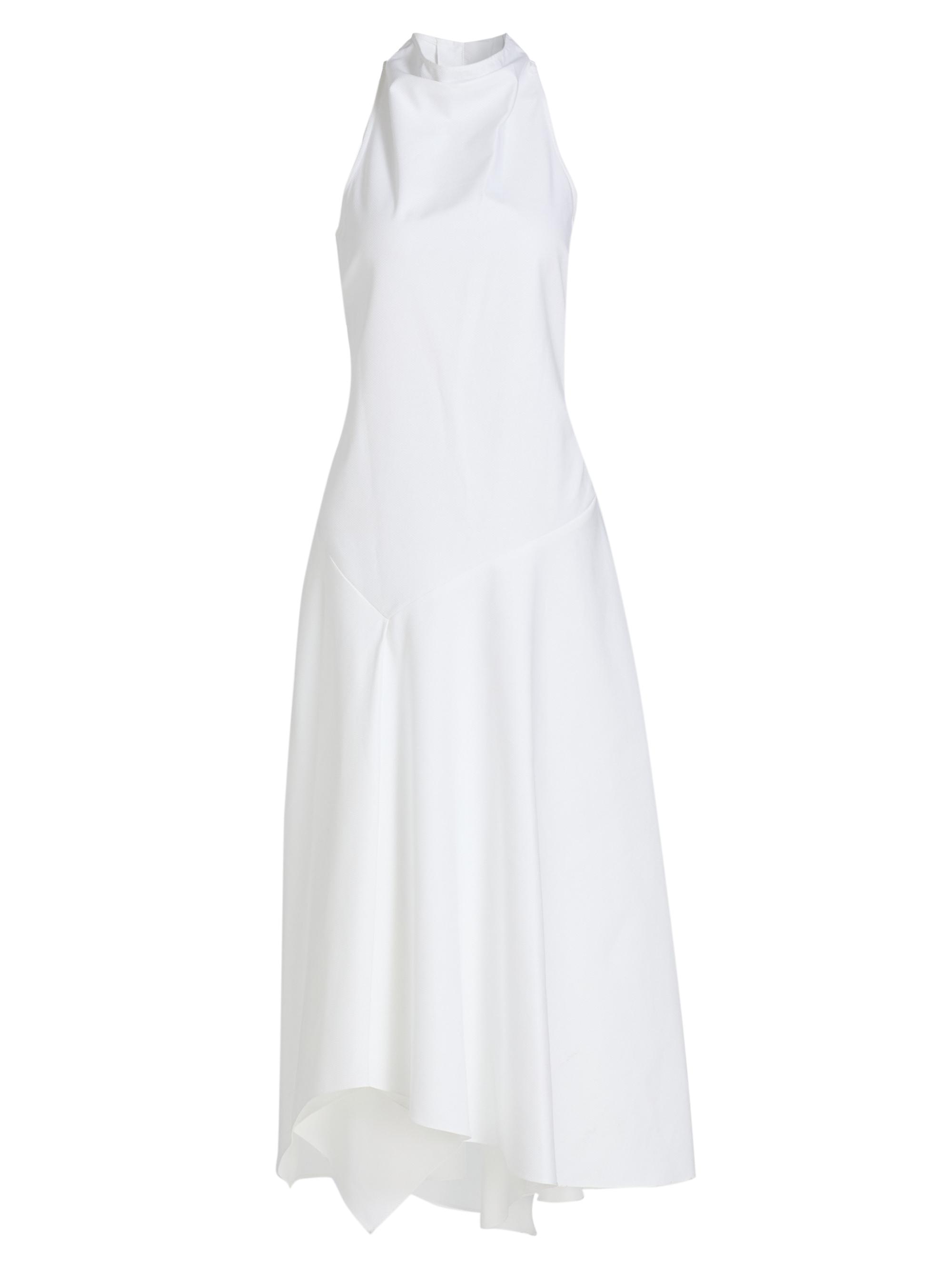 Rosie Assoulin Women's Dropped & Dramatic Poplin Cotton Midi-Dress - White
