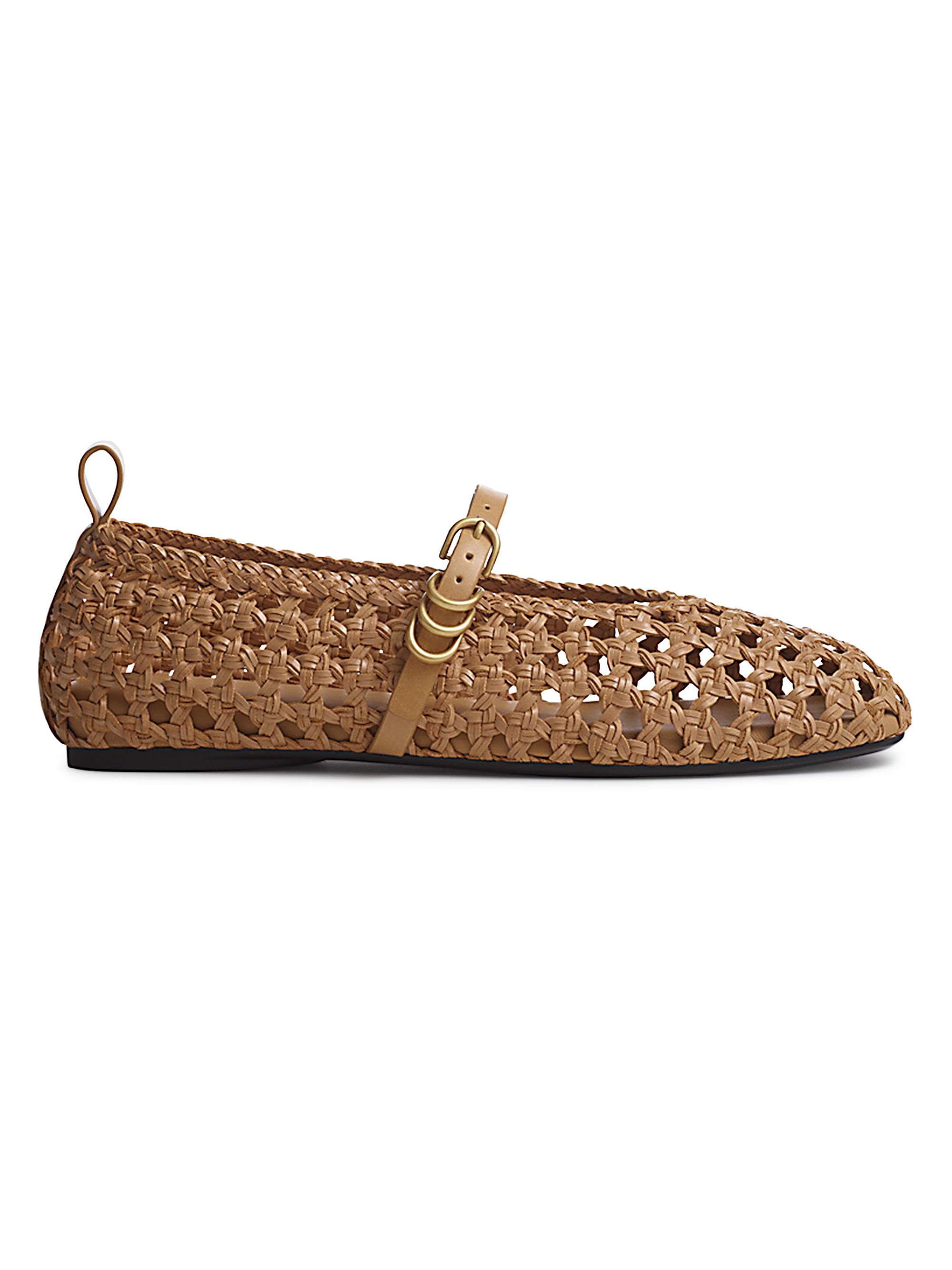 rag & bone Women's Spire Mary Jane Ballet Flats - Dark Natural
