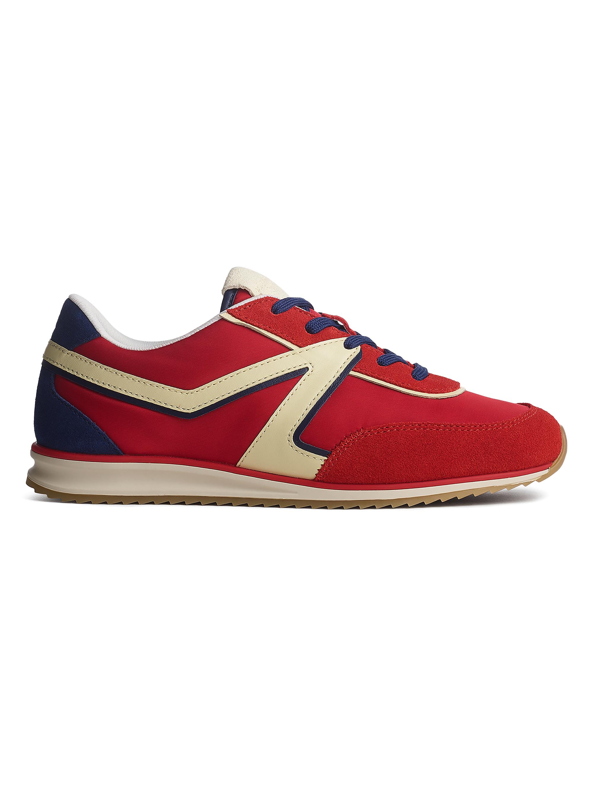 rag & bone Women's Retro Low-Top Leather Trainer Sneakers - Red