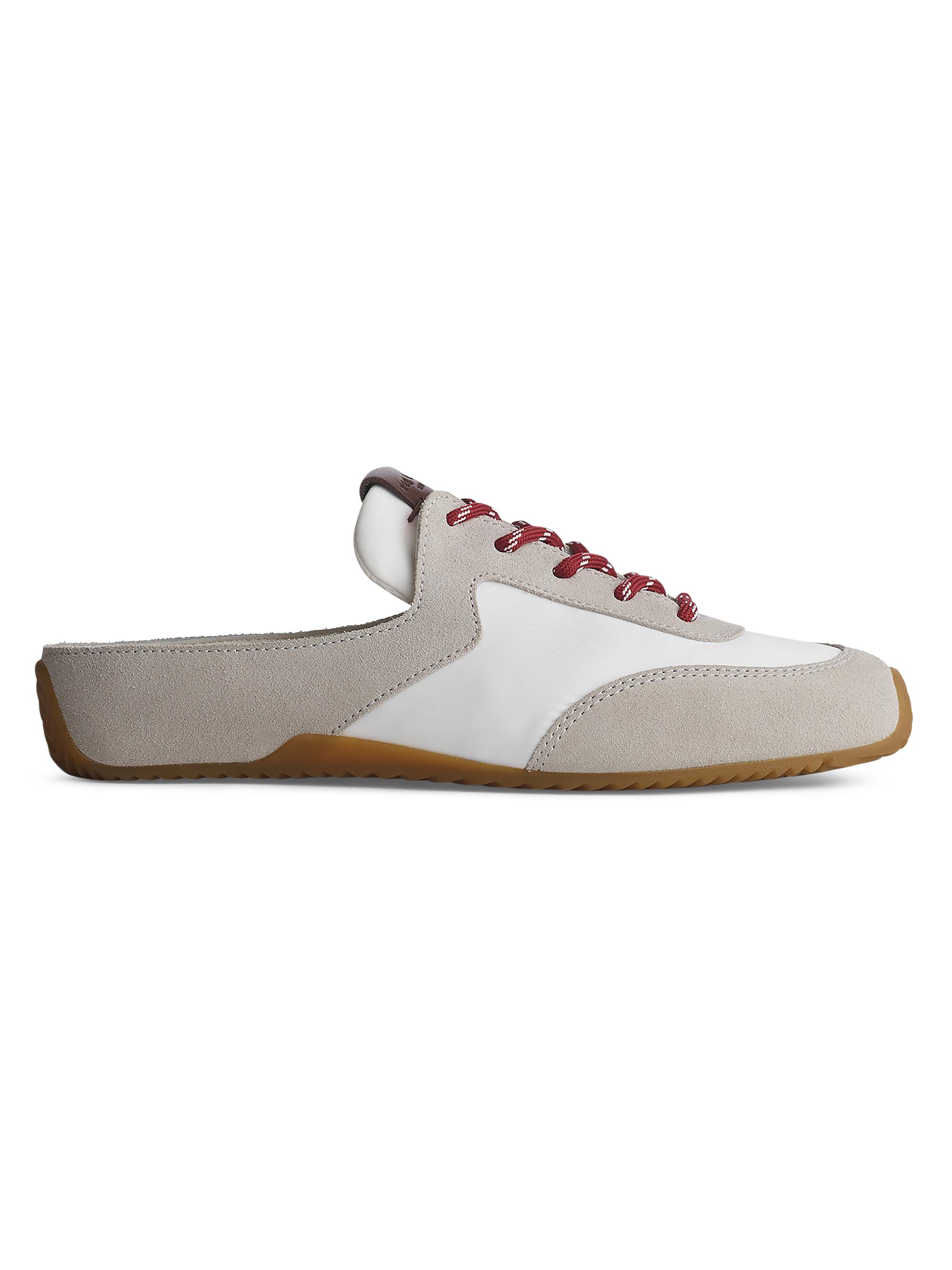 rag & bone Women's Retro Leather-Suede Runner Mule Sneakers - White Taupe