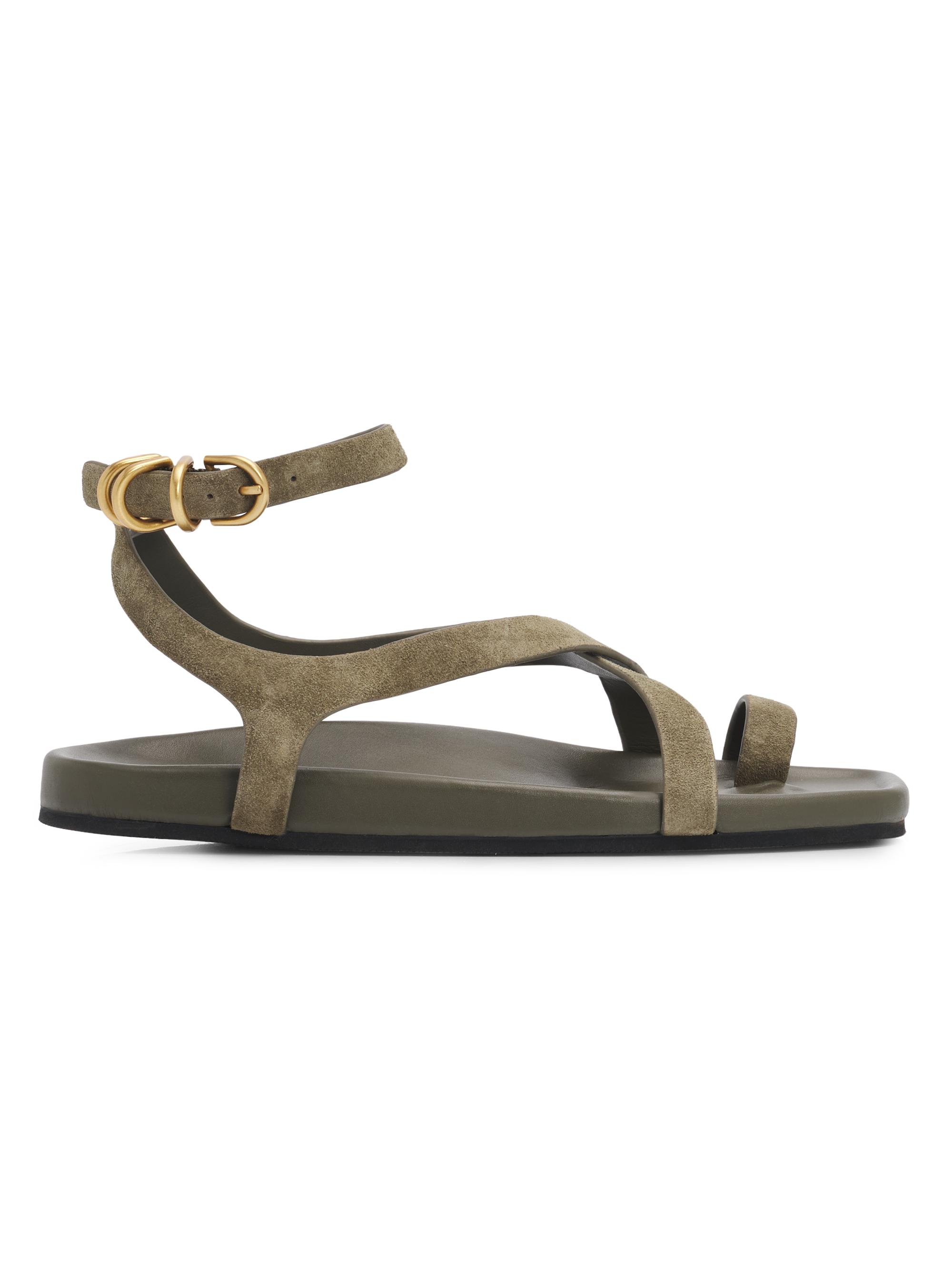 rag & bone Women's Rue Suede Sandals - Olive Suede | Thumbnail 7