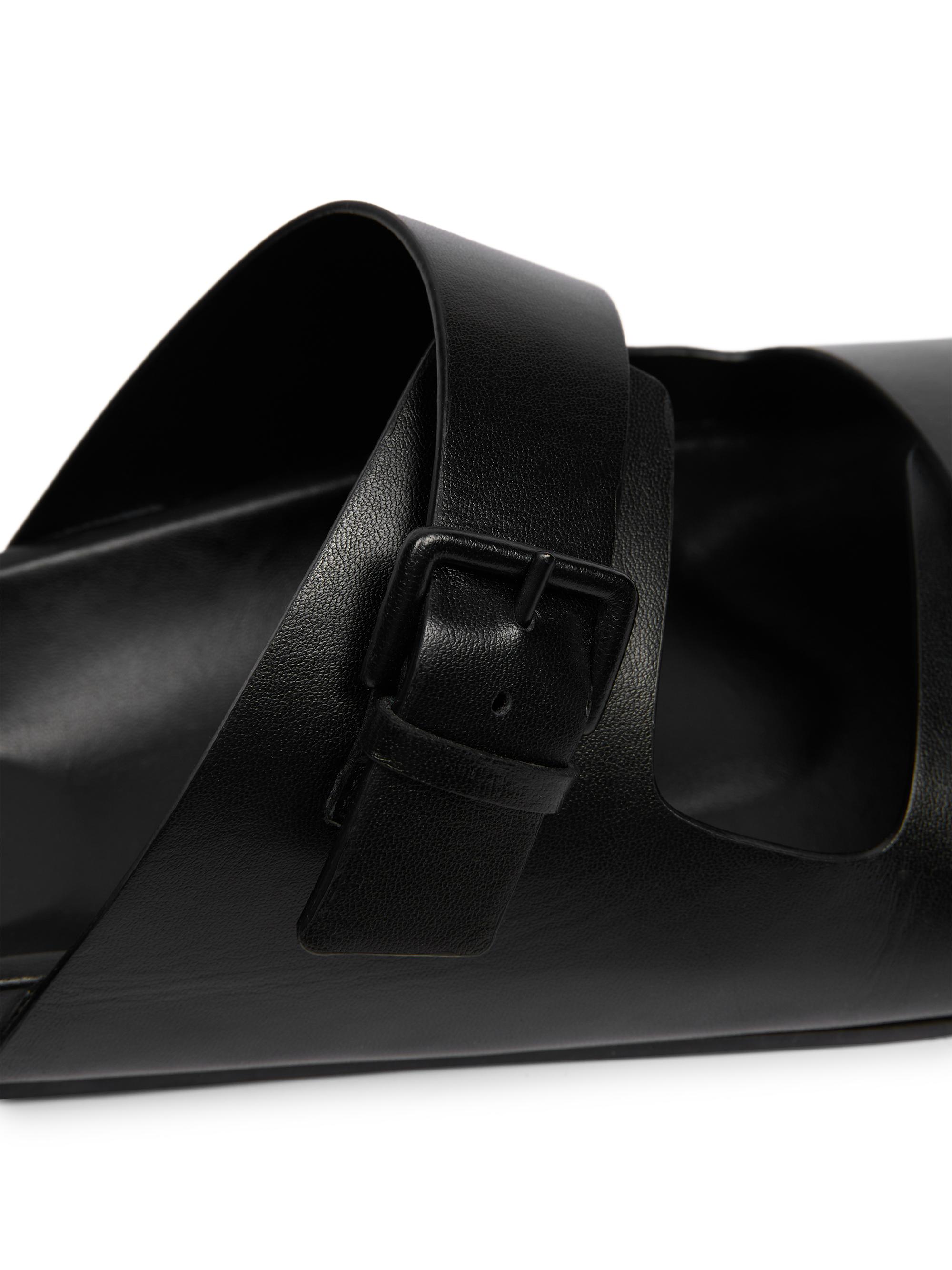 AMI Paris Double Buckle Leather Sandals | Saks Fifth Avenue