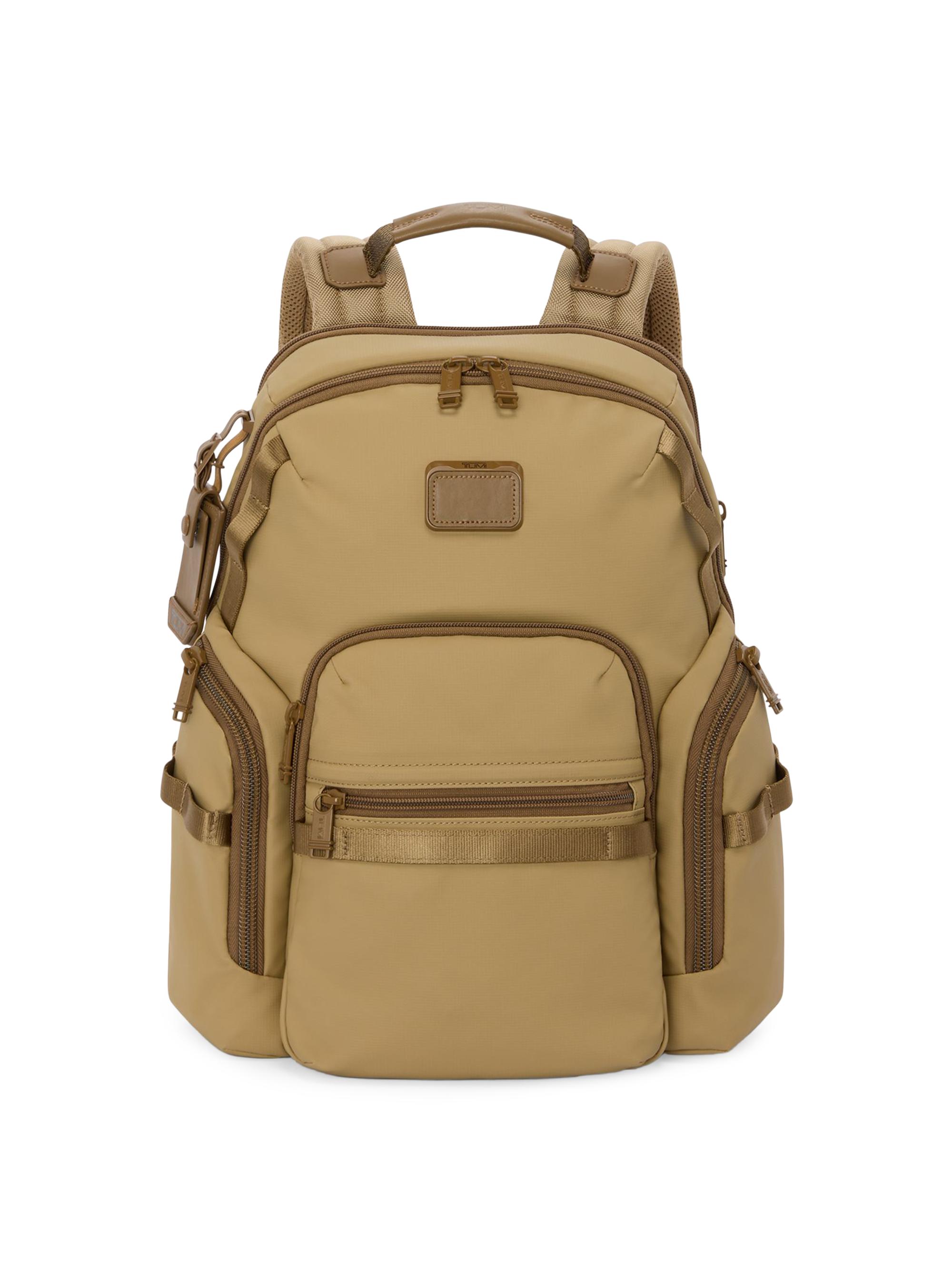 TUMI Men's Alpha Bravo Navigation Backpack - Khaki