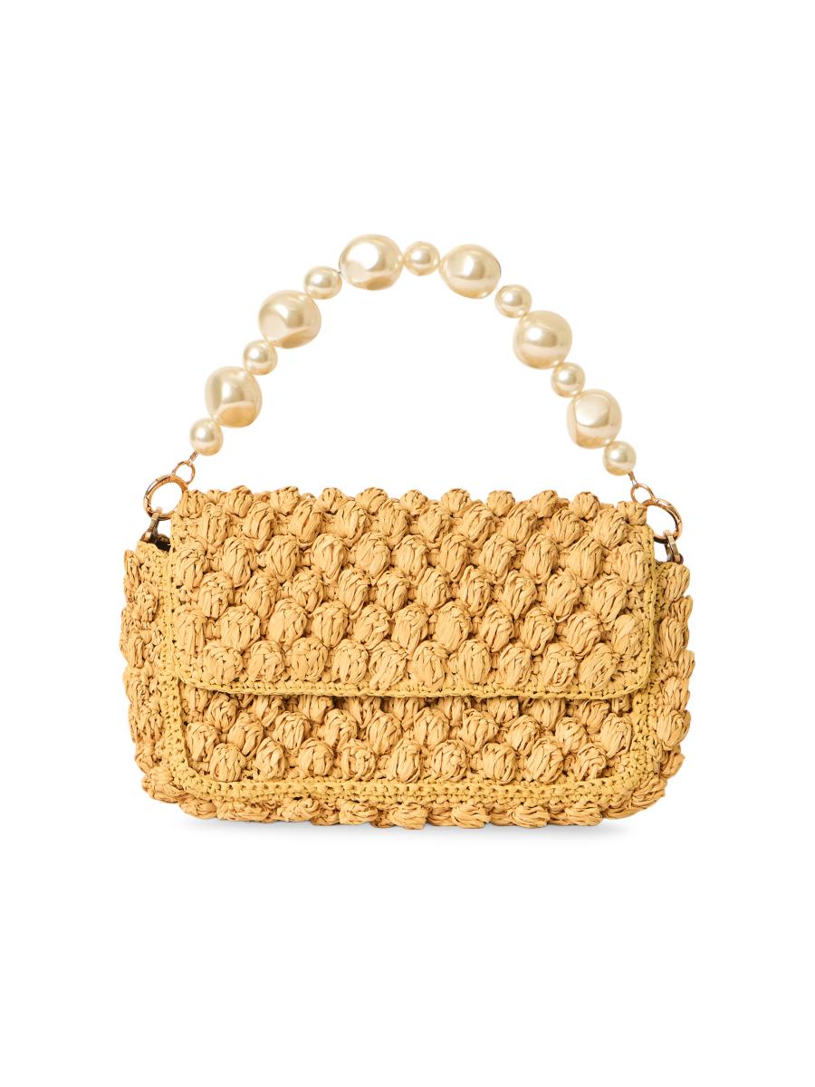 BTB Los Angeles Leilani Raffia Shoulder Bag | Saks Fifth Avenue