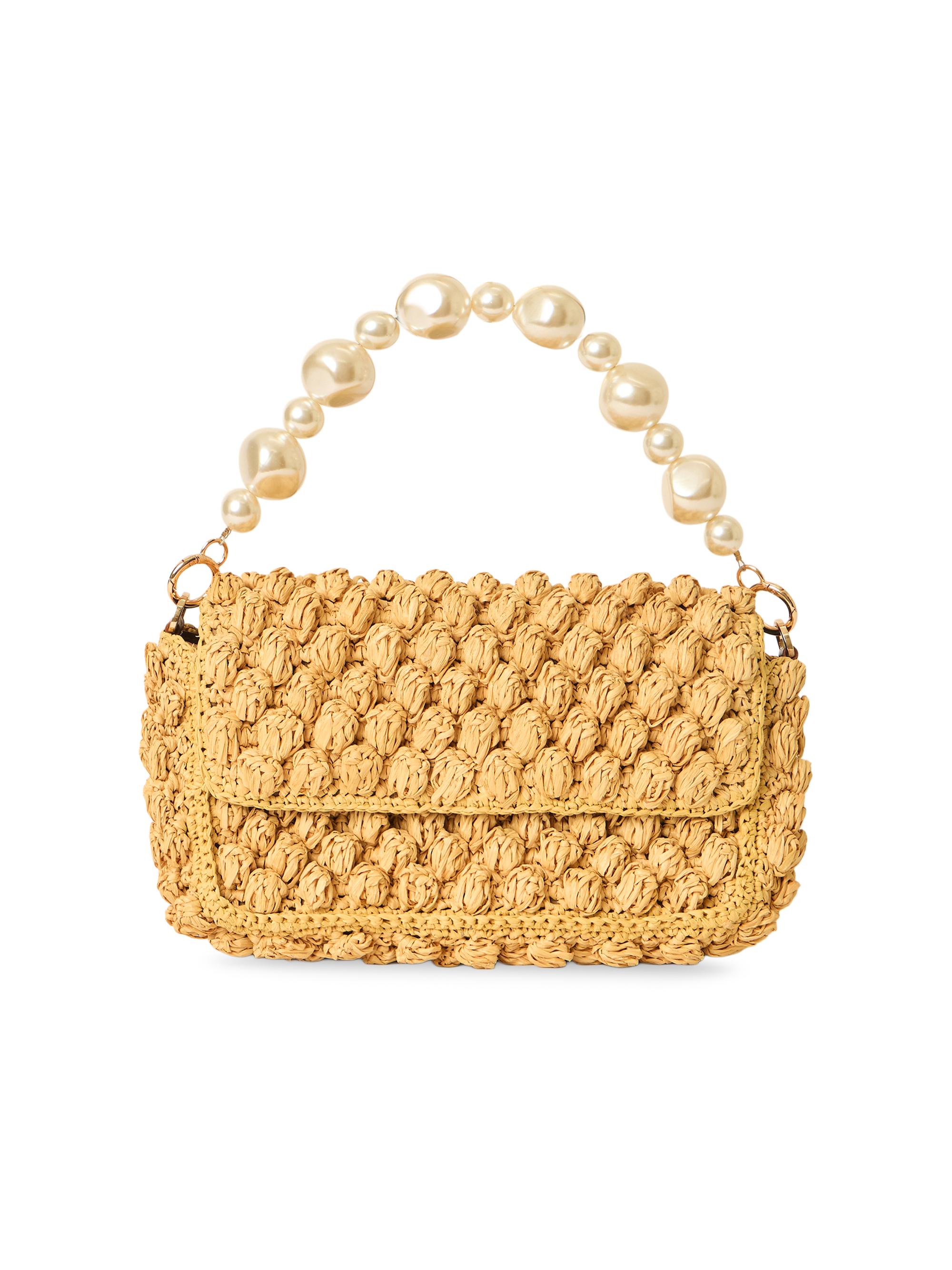 BTB Los Angeles Women's Leilani Raffia Shoulder Bag - Natural