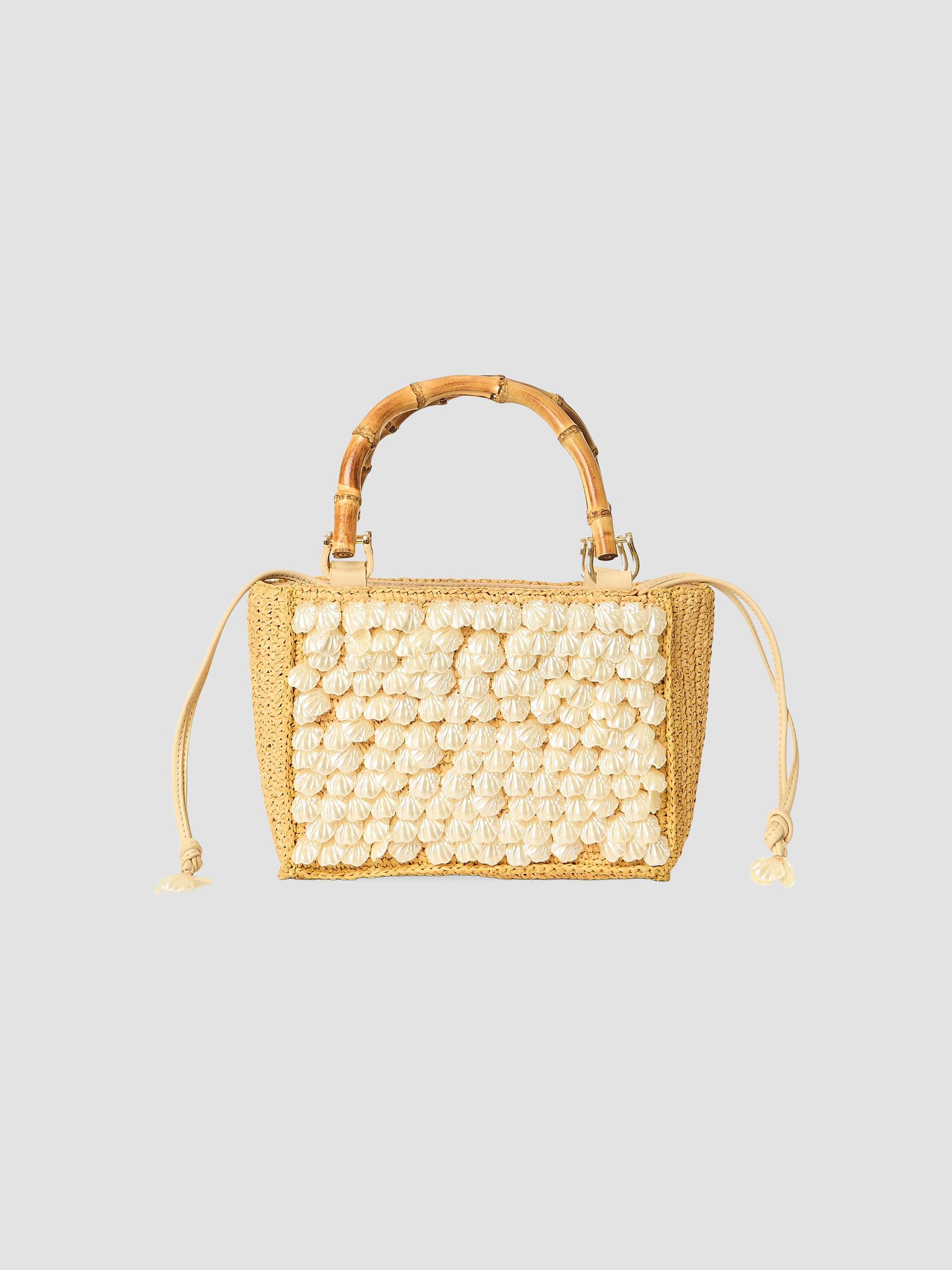 BTB Los Angeles Women's Brielle Mini Raffia Tote Bag - Natural | Thumbnail 2