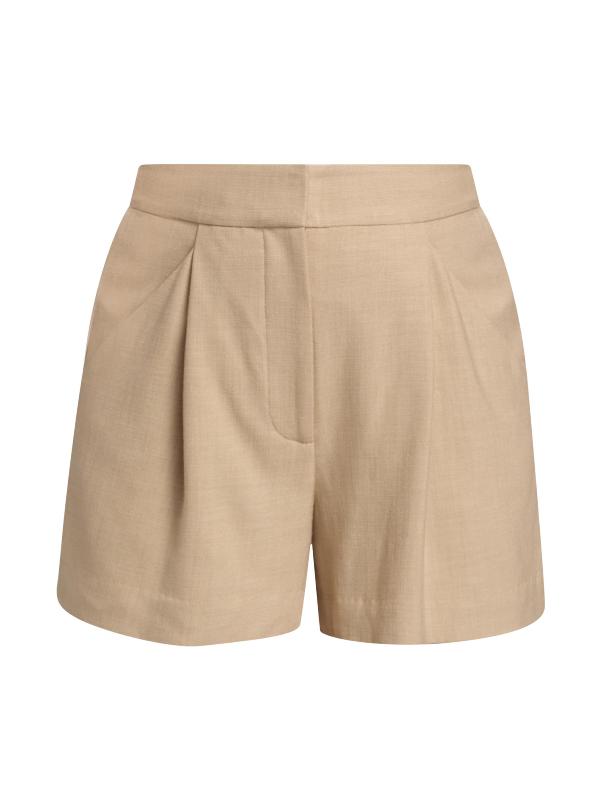 Veronica Beard Women's Marbeau Pleated Shorts - Stone Khaki | Thumbnail 8