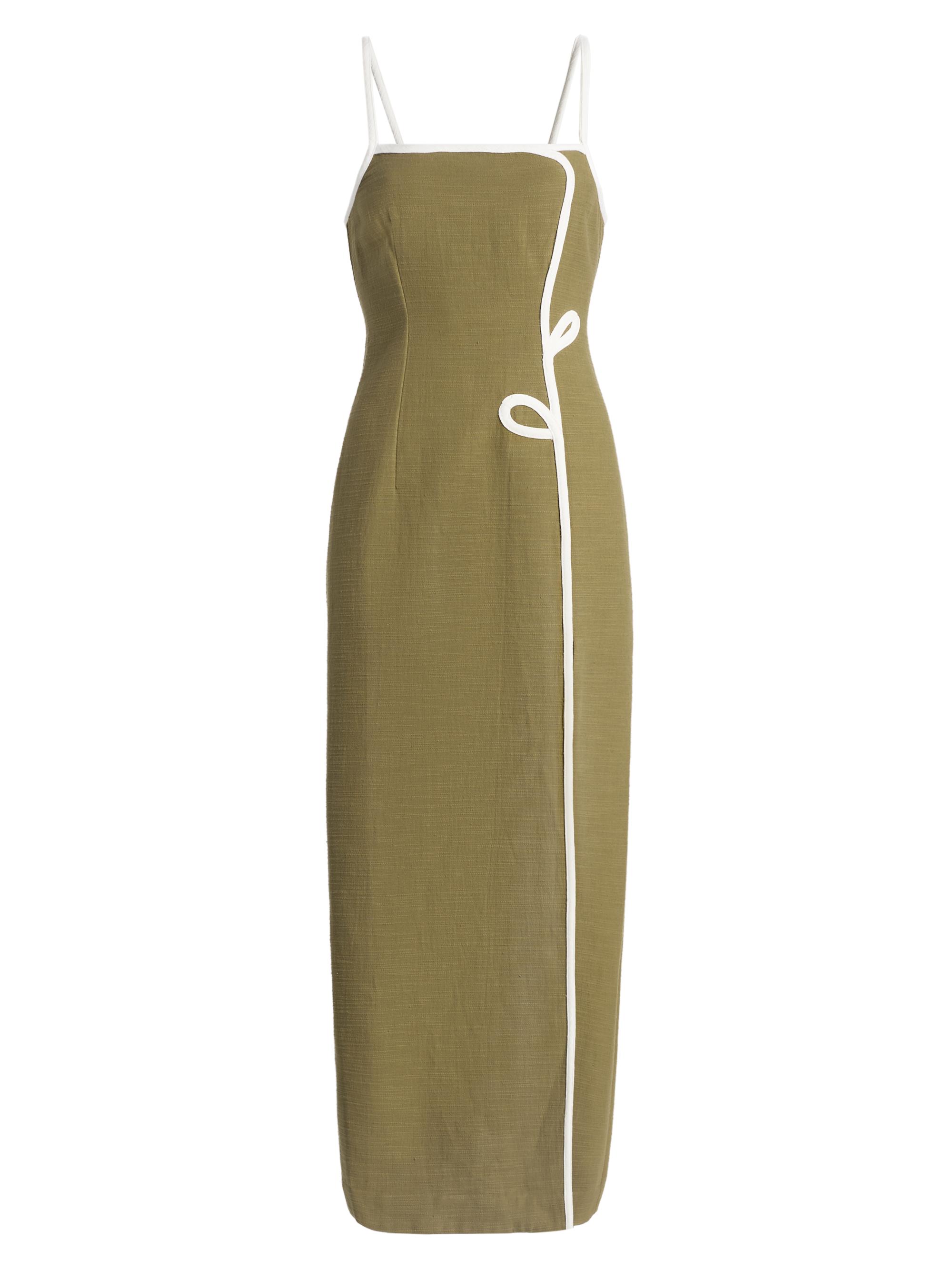 Significant Other Women's Laika Floral Contrast-Trim Cotton Maxi Dress - Martini