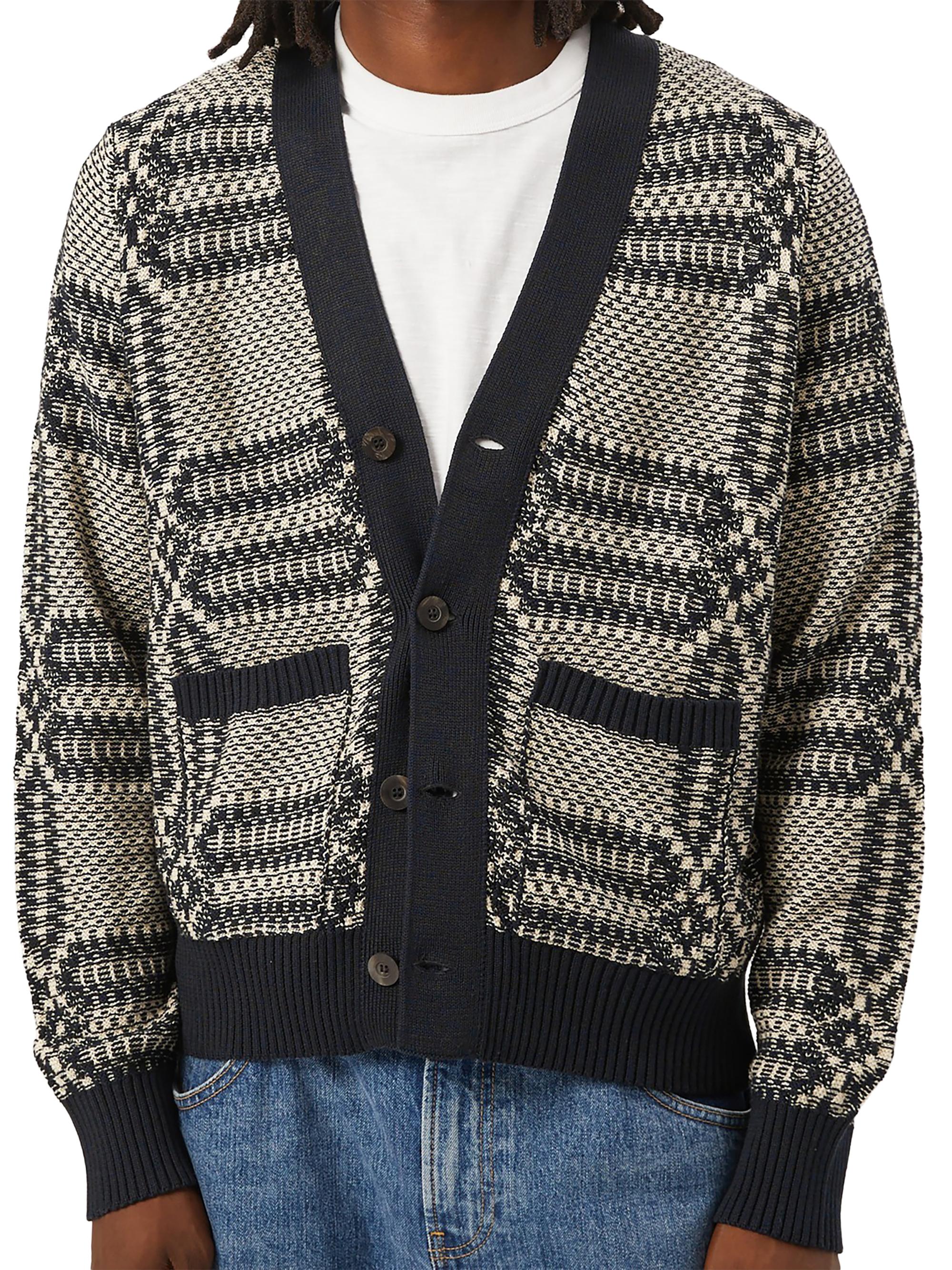 Corridor Men's Overshot Cotton Cardigan - Mint