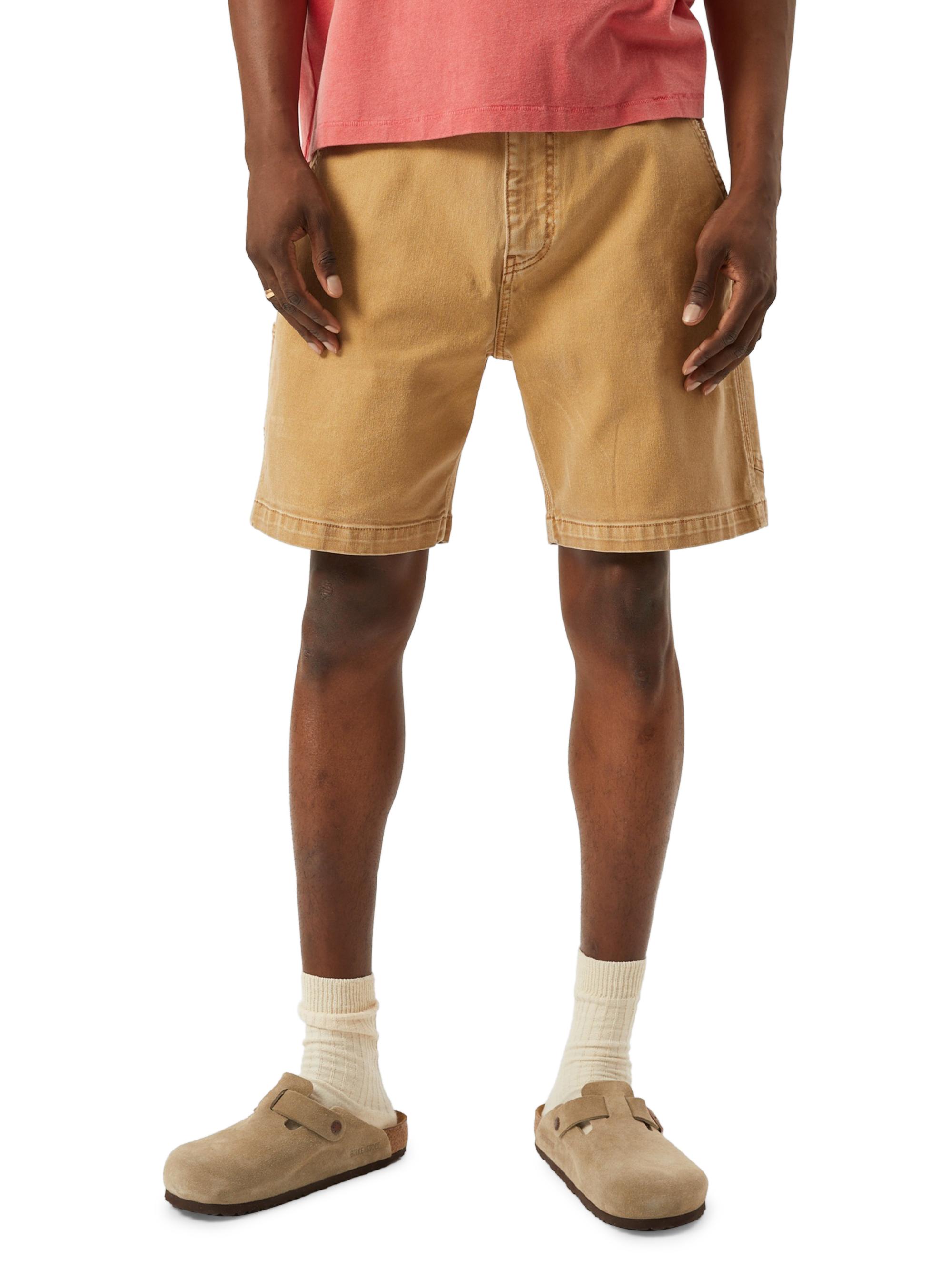 Corridor Men's Denim Painter Shorts - Gold