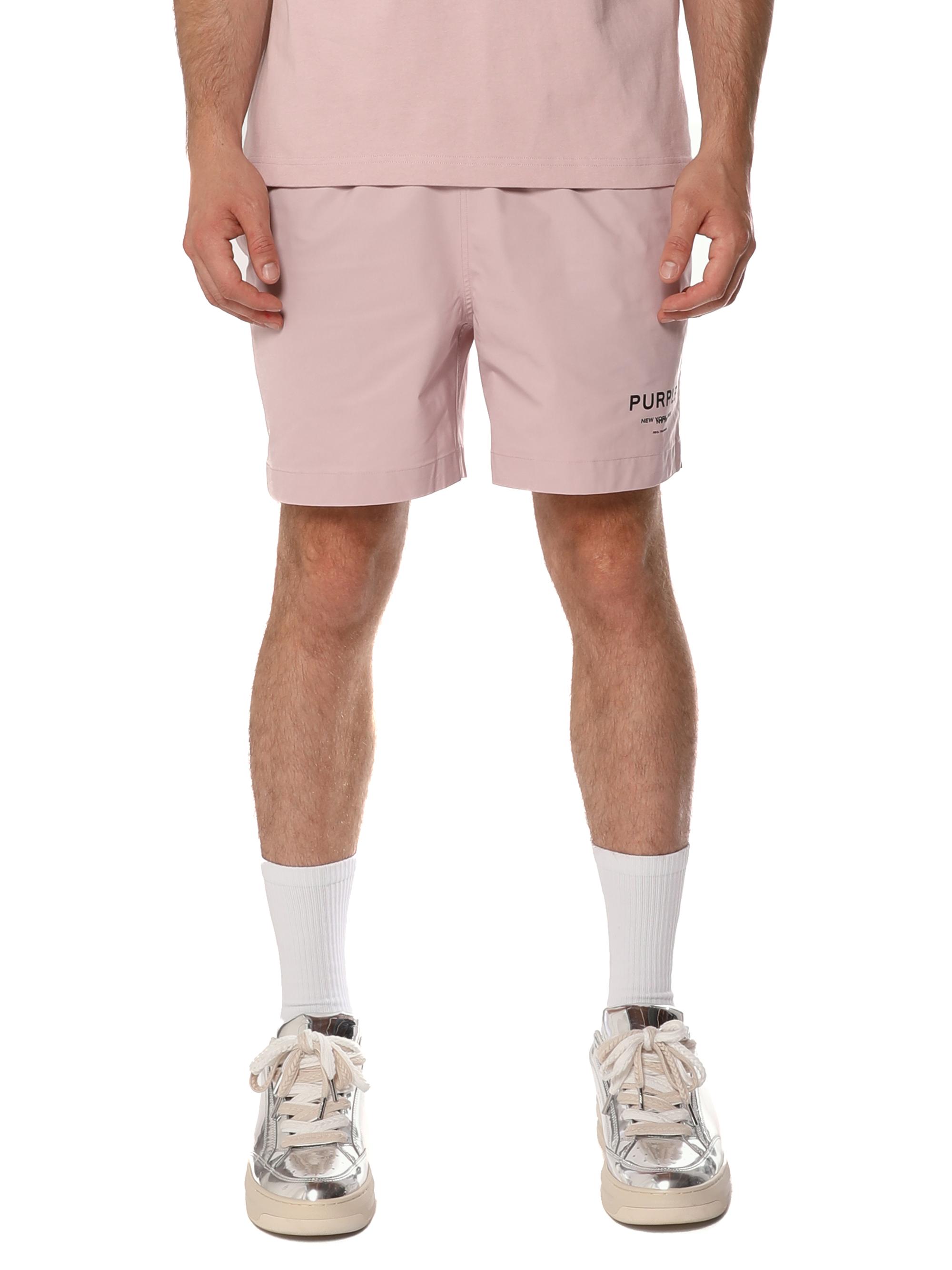 Purple Brand Men's All Around Logo Shorts - Pink