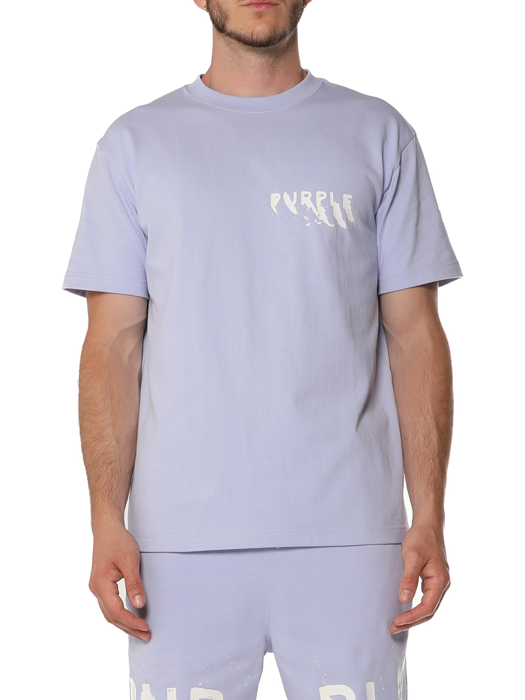 Purple Brand Men's Logo Jersey Crewneck T-Shirt - Purple