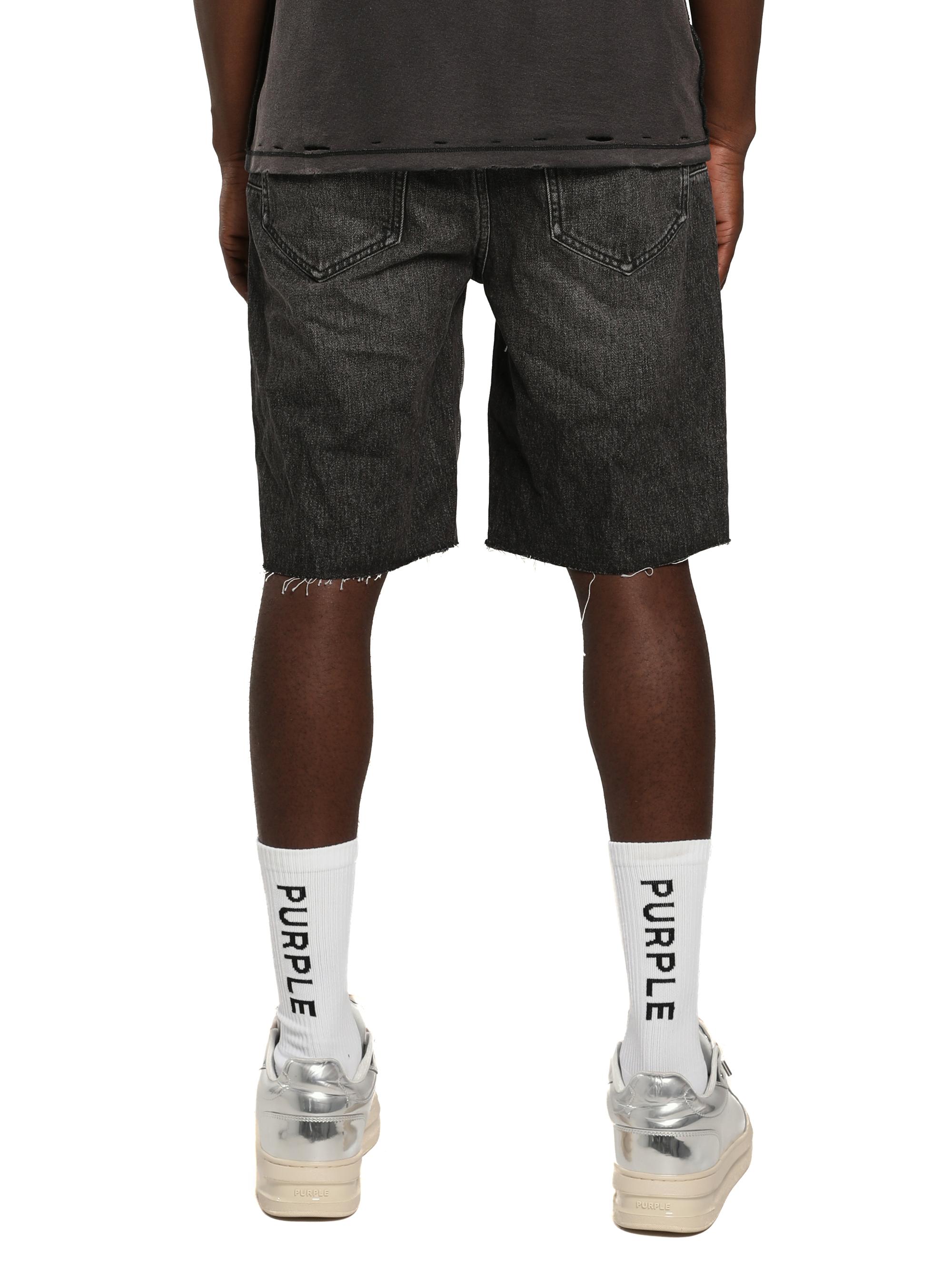 Purple Brand Kamari Raw-Edge Denim Shorts | Saks Fifth Avenue