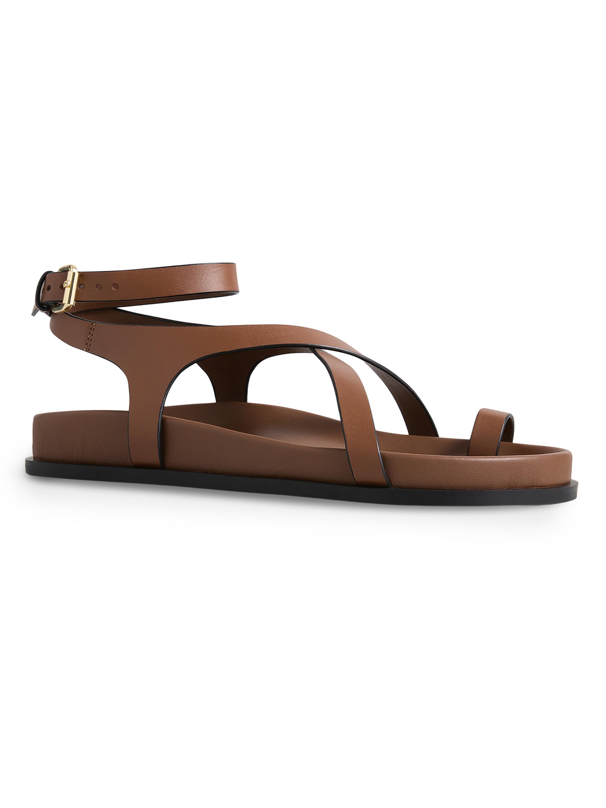 A.Emery Jalen Slim Leather Crisscross Sandals | Saks Fifth Avenue