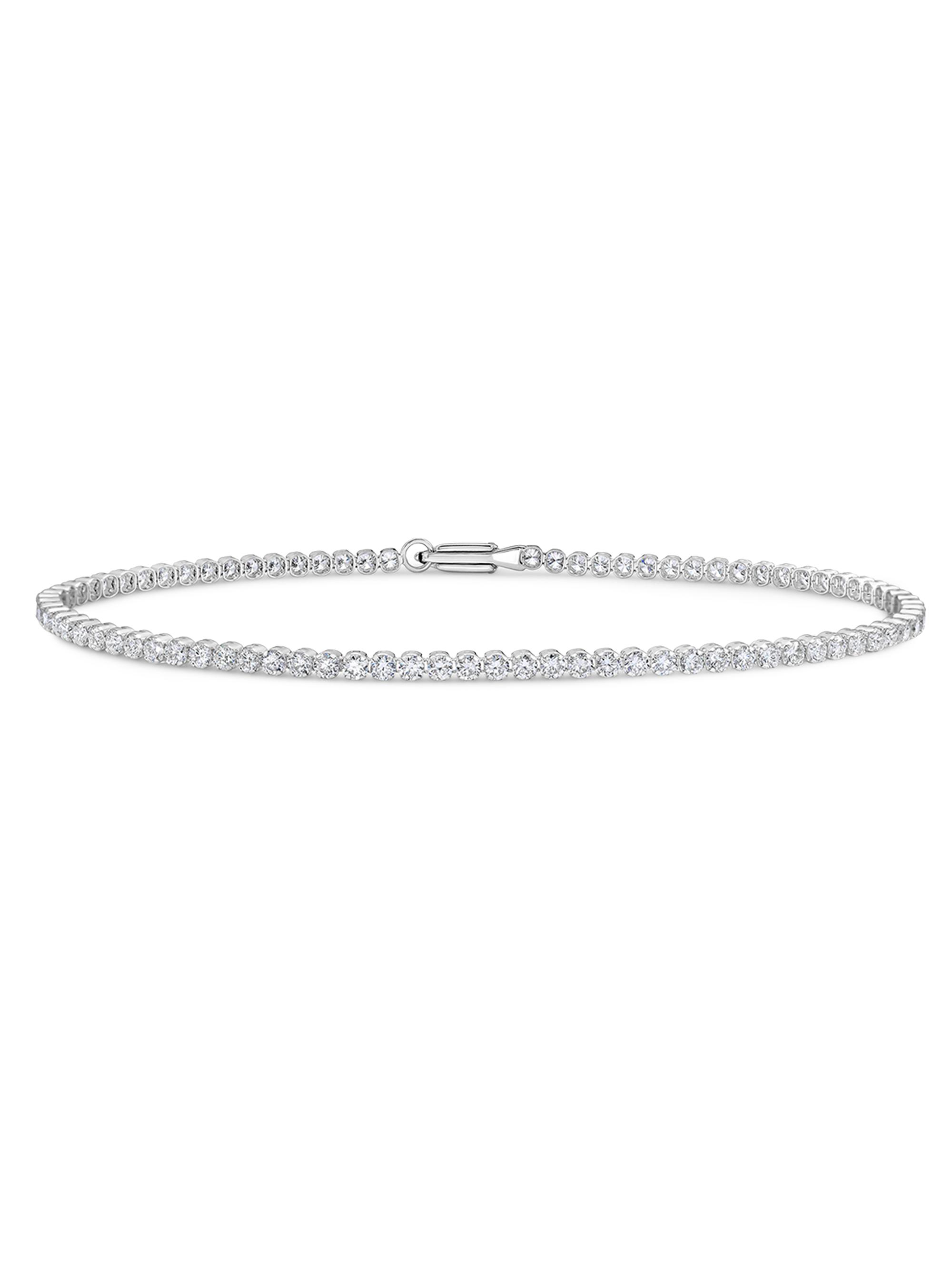 Saks Fifth Avenue Diamonds Women's 18K Gold & 1.98 TCW Diamond Bracelet - White Gold