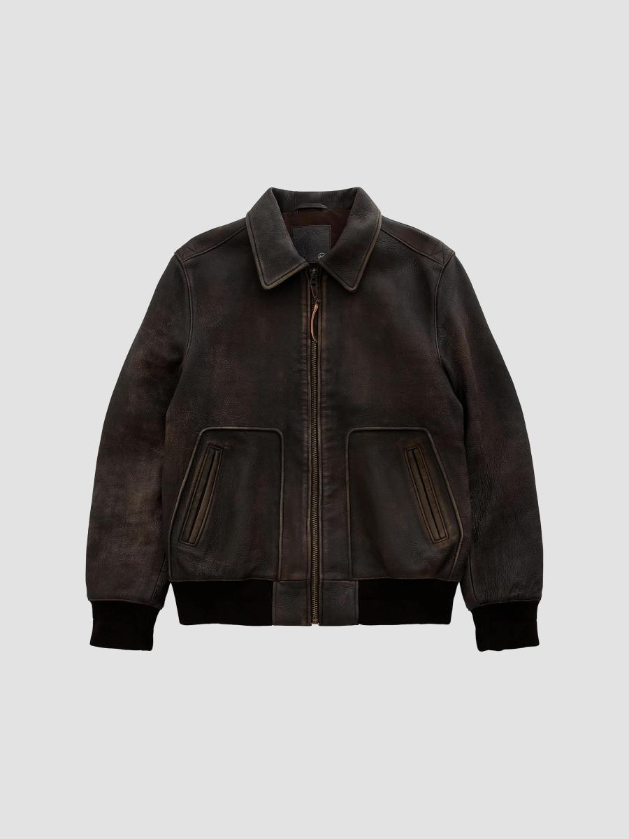 AG Jeans Charles Leather Adventure Jacket | Saks Fifth Avenue