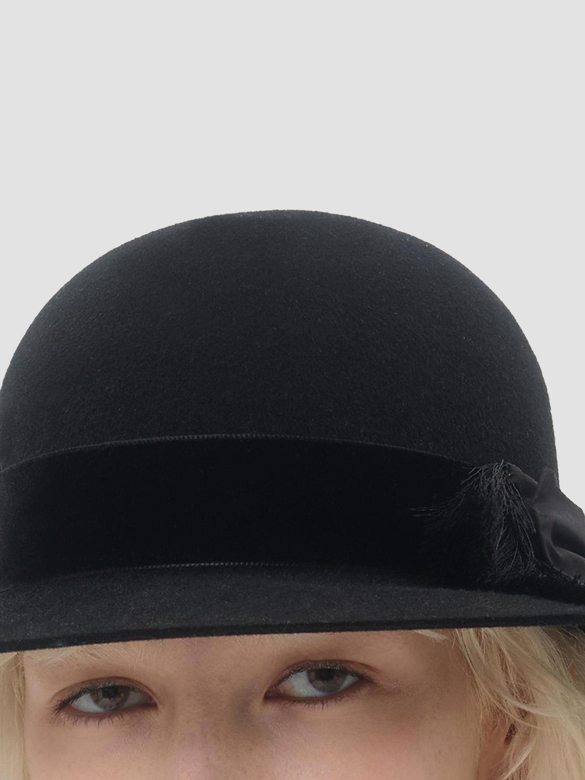 Valentino VLOGO Signature Bucket Hat in Lapin Vlogo Signature Hat In Lapin Fabric for Woman in Black  main image 3