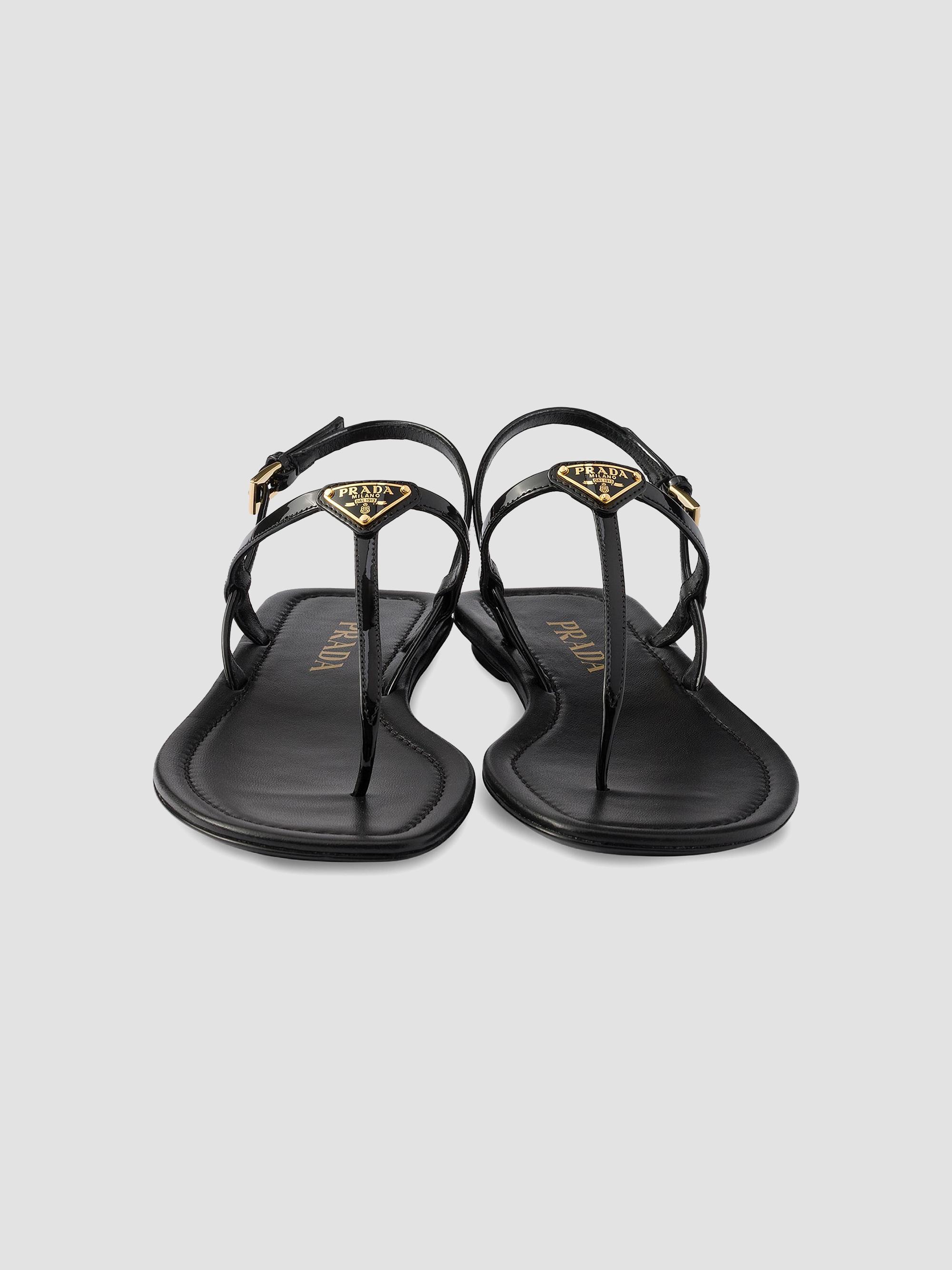 Prada Patent Leather Thong Sandals | Saks Fifth Avenue
