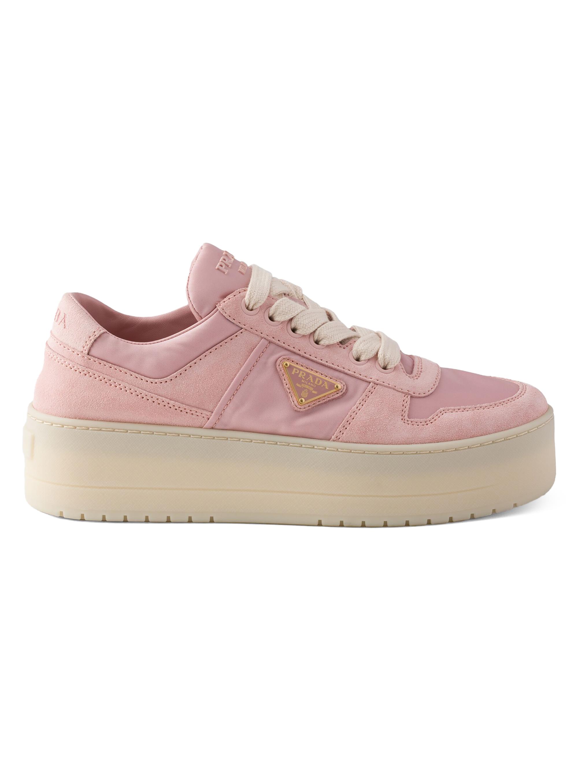 Prada Women's Downtown 50MM Logo Sneakers - Pink