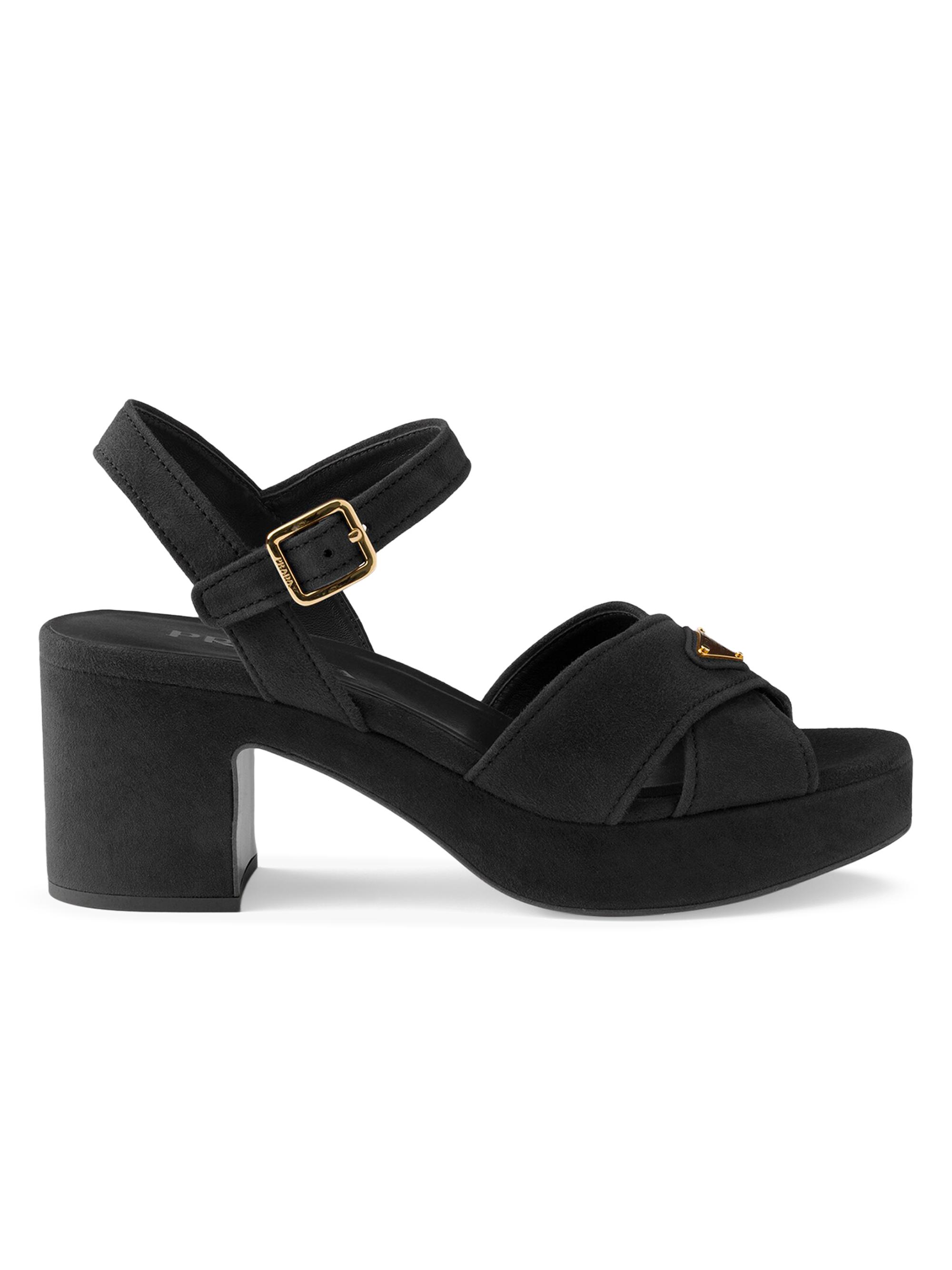Prada Padded Suede Sandals | Saks Fifth Avenue