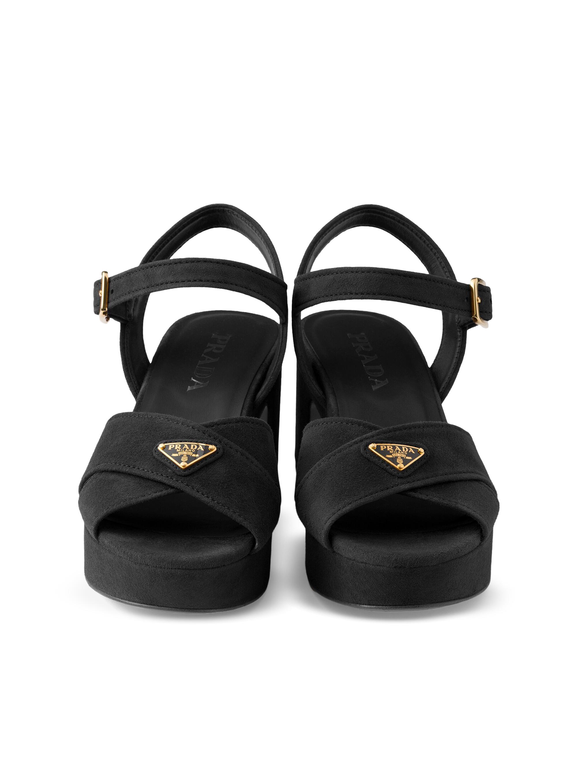 Prada Suede Platform Sandals | Saks Fifth Avenue