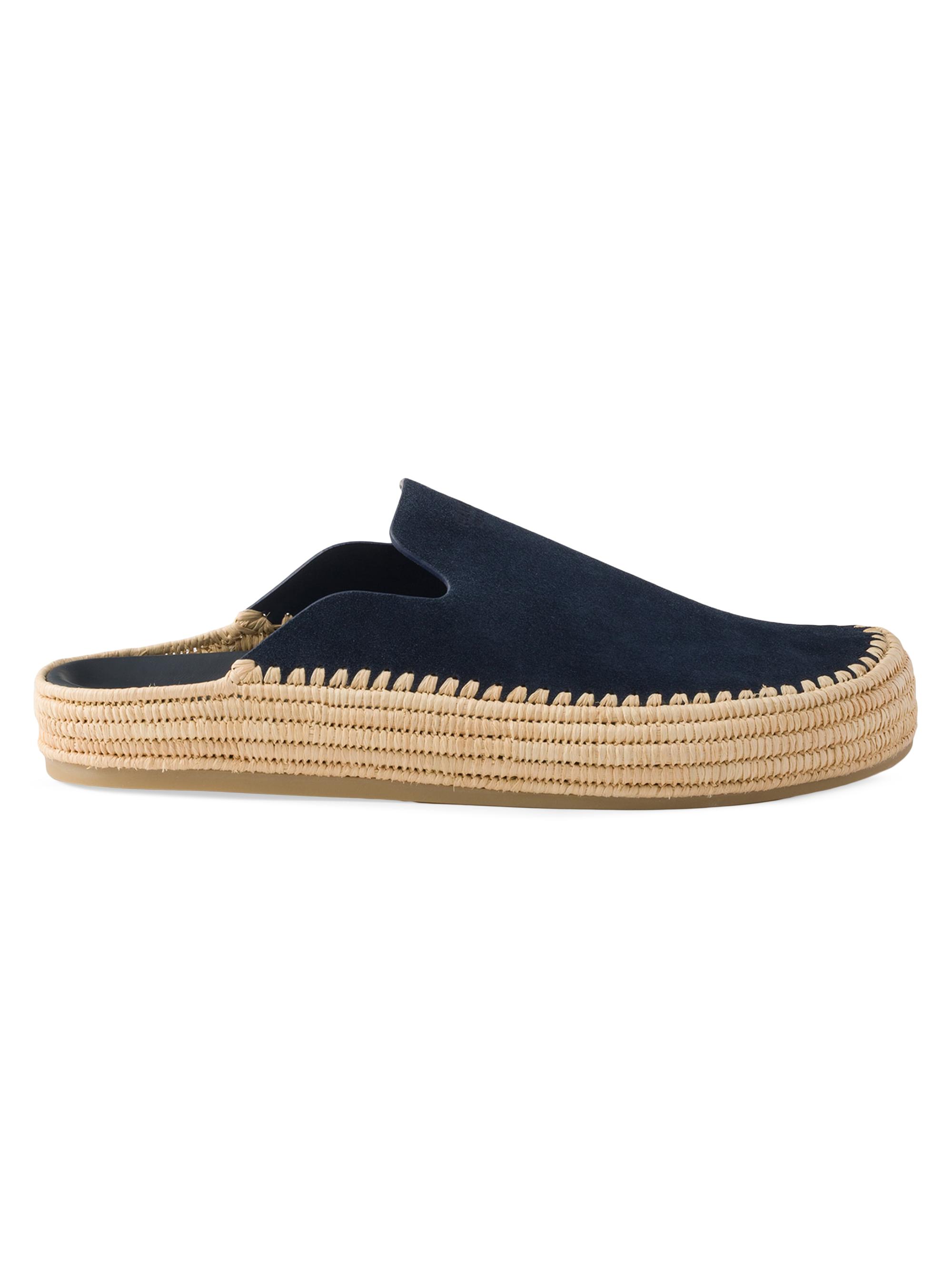 Prada Men's Suede Mules - Blue