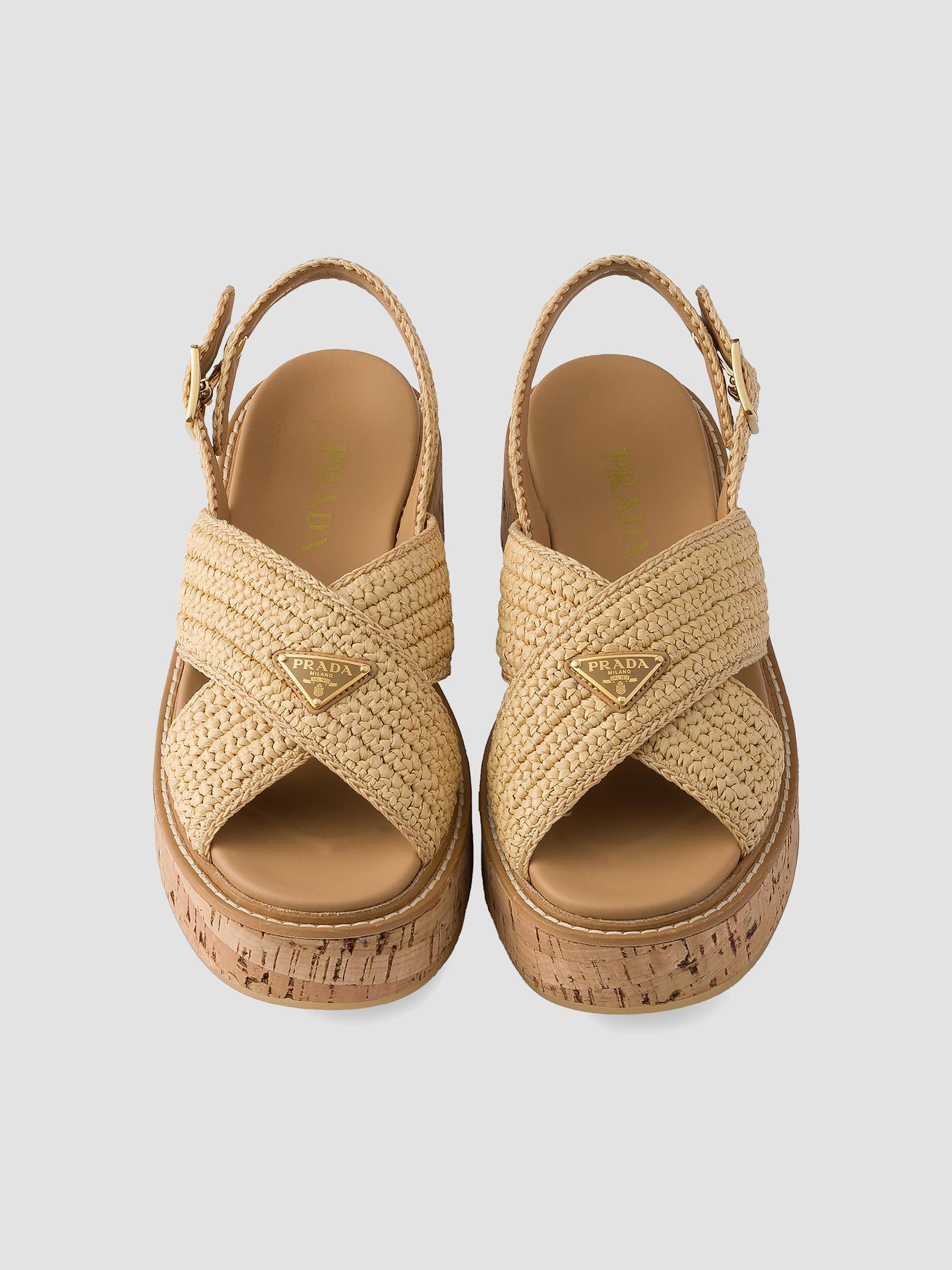 Prada Crochet Platform Sandals | Saks Fifth Avenue