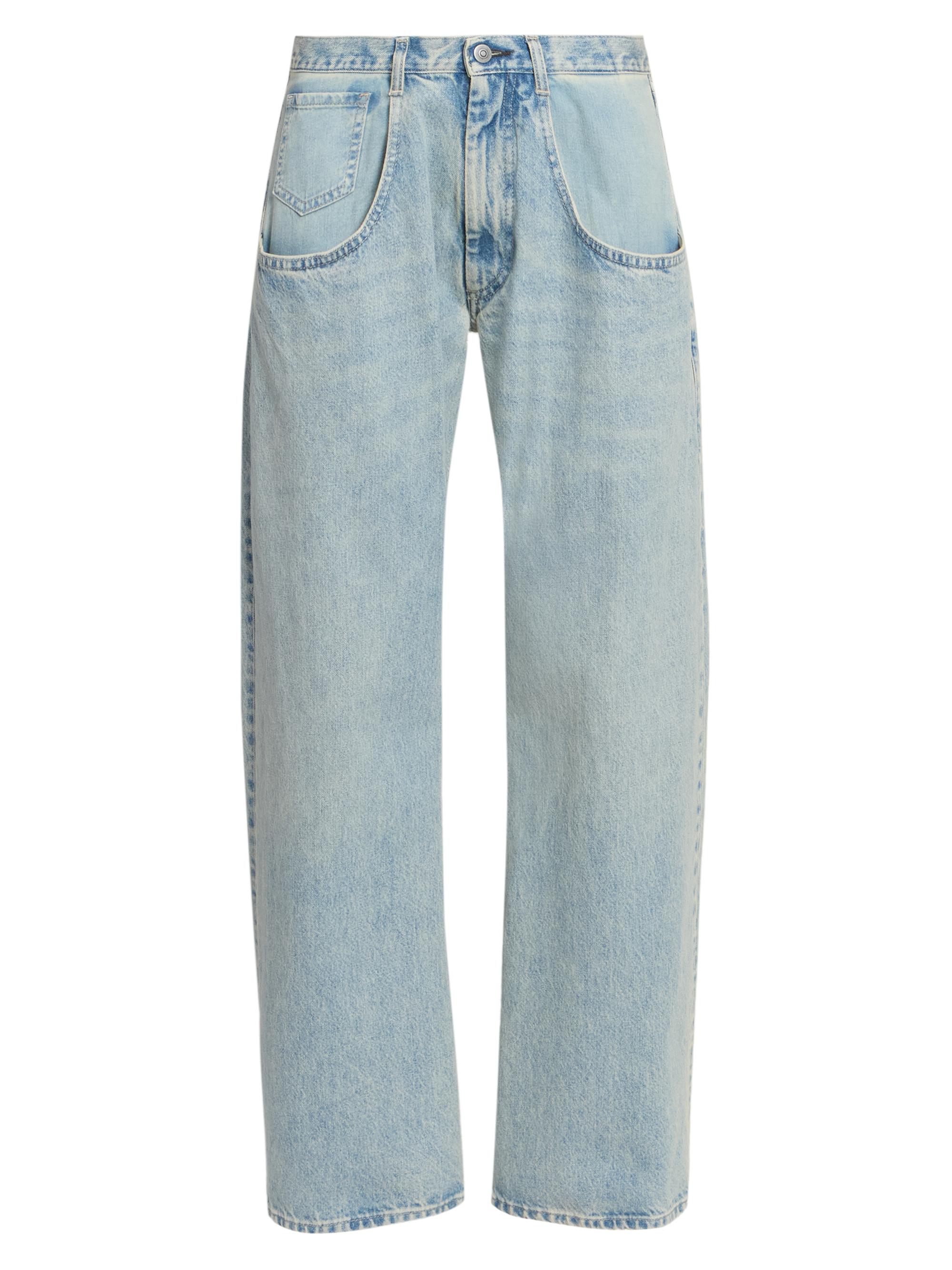 Maison Margiela Women's Exaggerated Pocket Straight Jeans - Ice Blue
