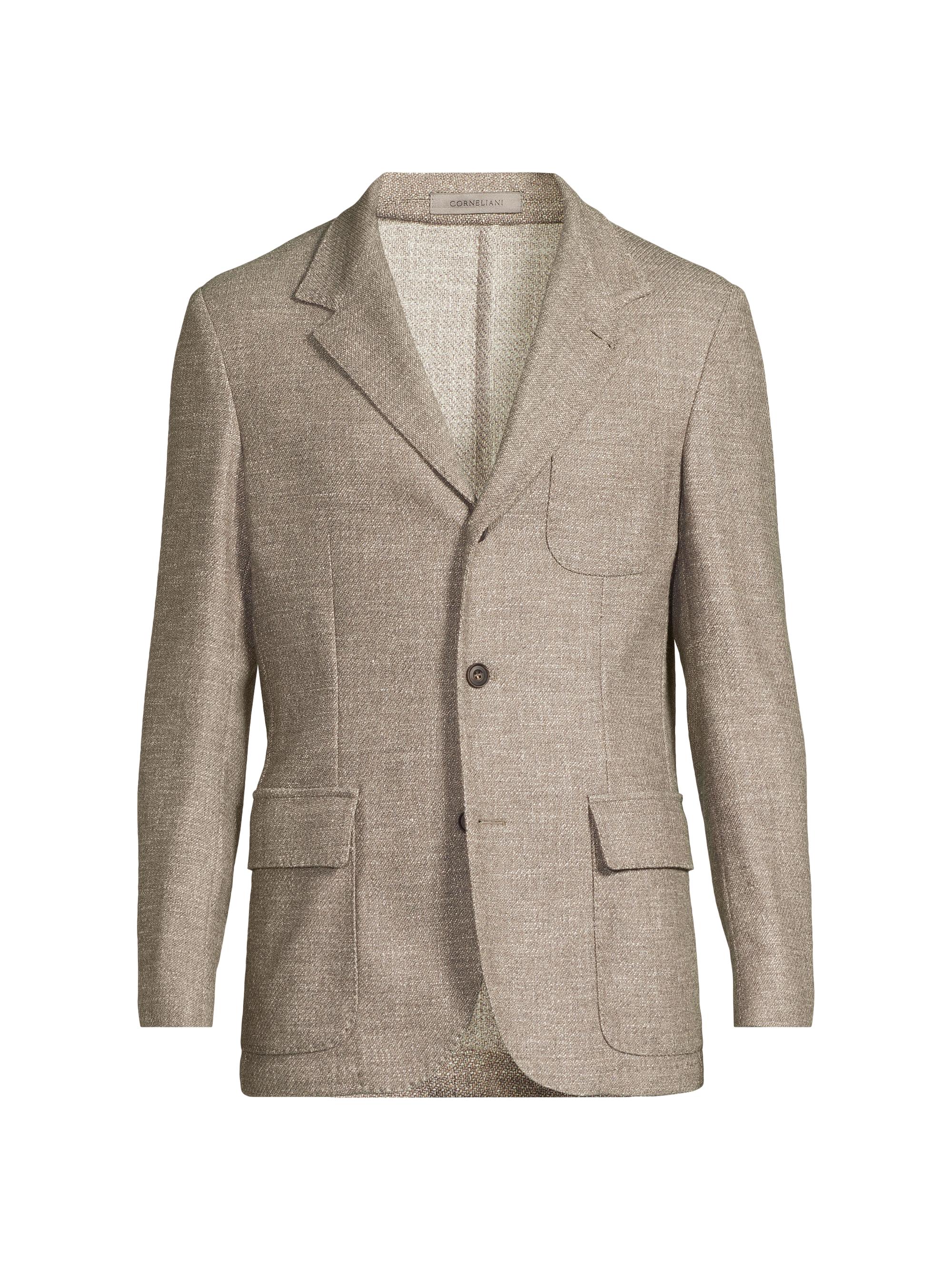 Giorgio Armani Chevron Cashmere-Silk Upton Jacket | Saks Fifth Avenue