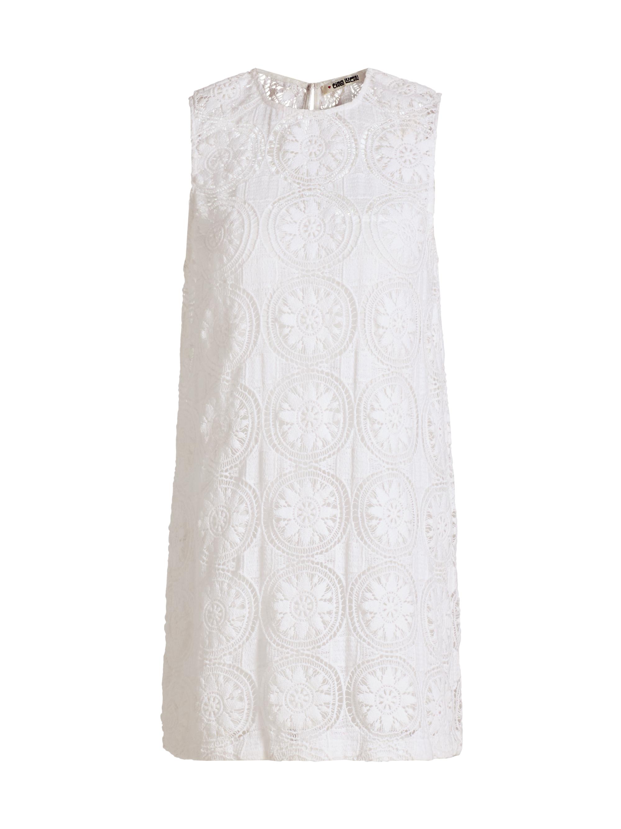 Ciao Lucia Women's Indus Woven Lace Minidress - White