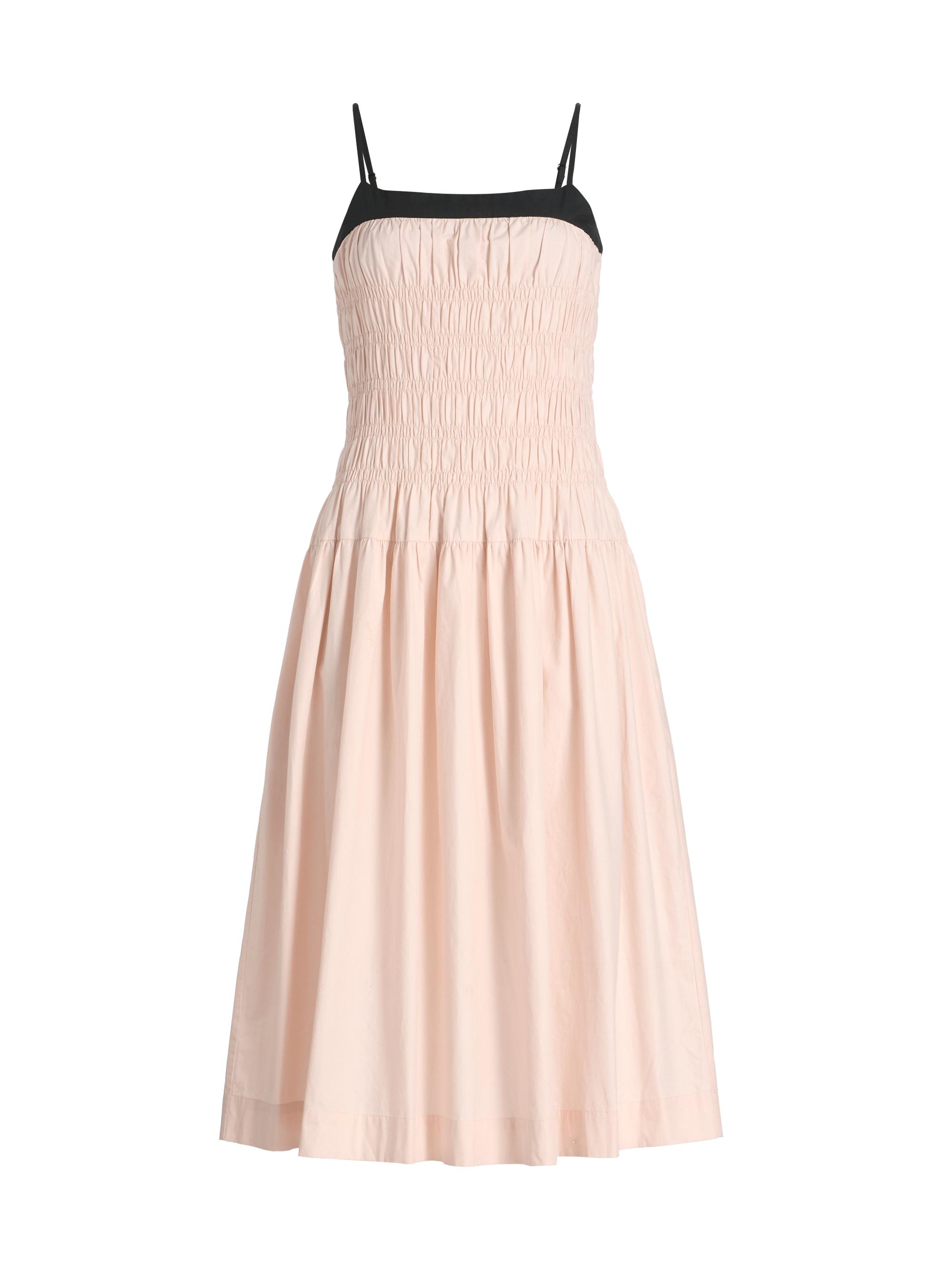 Ciao Lucia Women's Rossella Smocked Cotton Midi-Dress - Powder