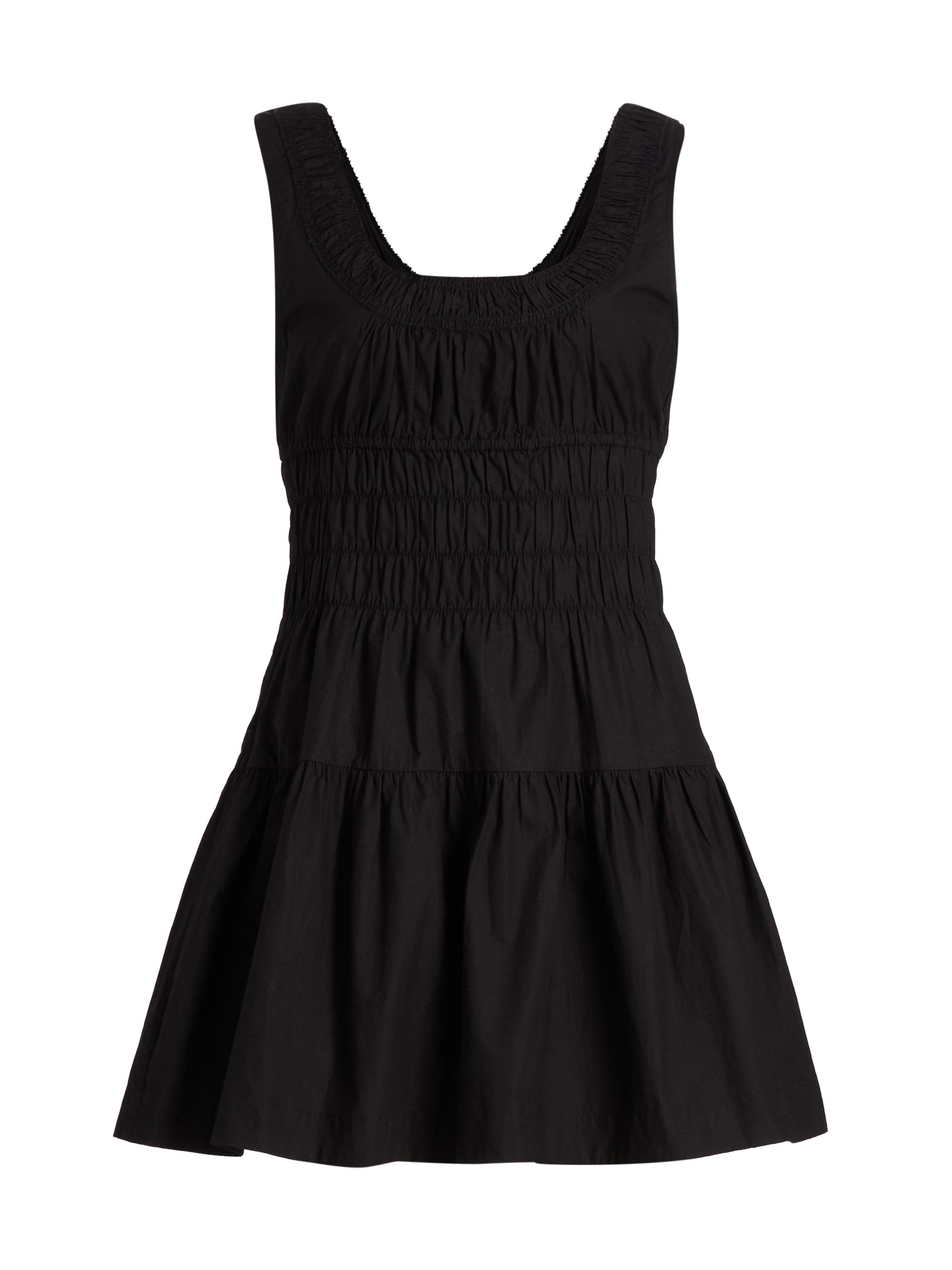 Ciao Lucia Women's Kala Smocked Cotton Minidress - Black