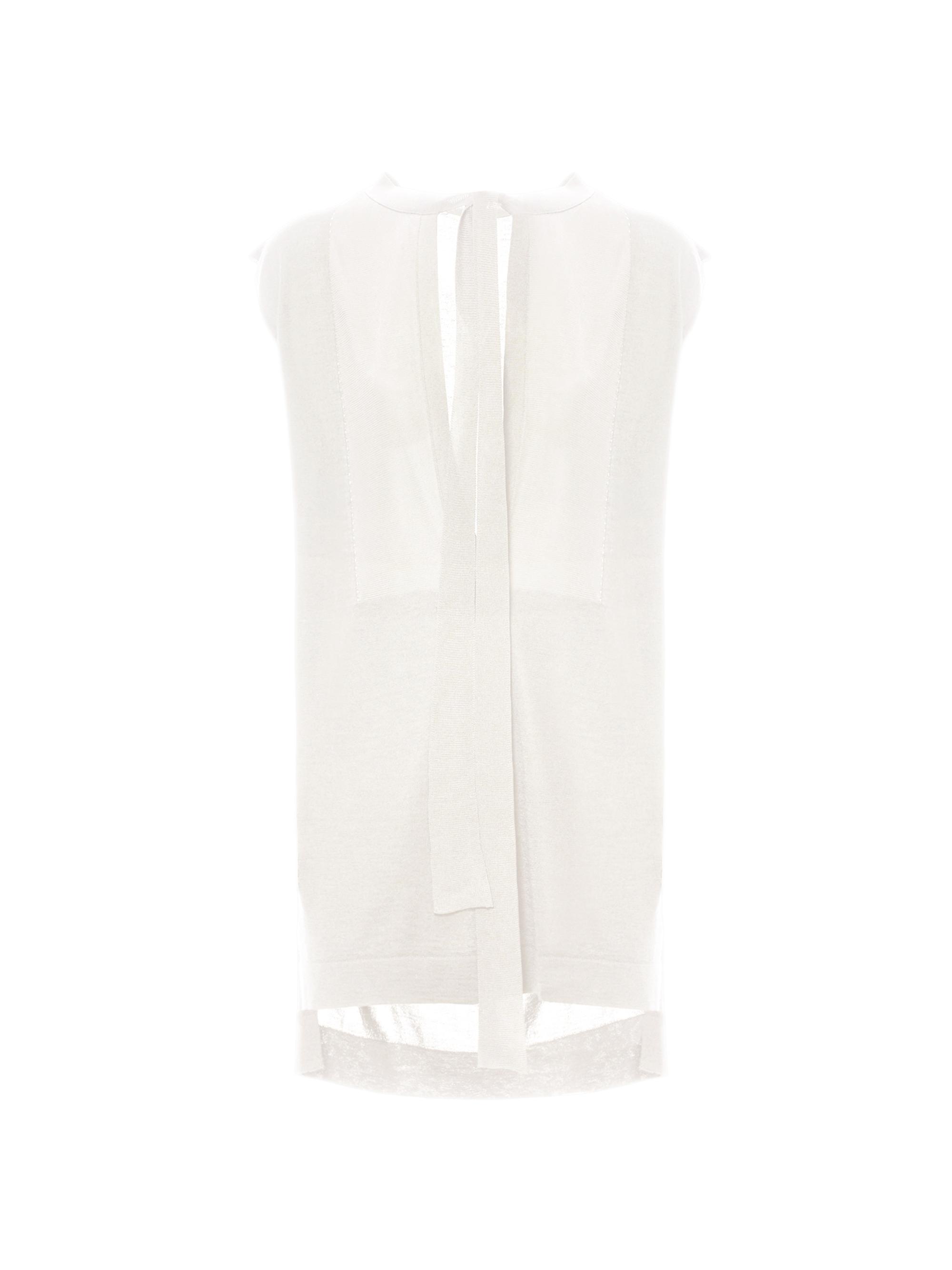 Malo Women's Cashmere-Silk Sleeveless Top - White