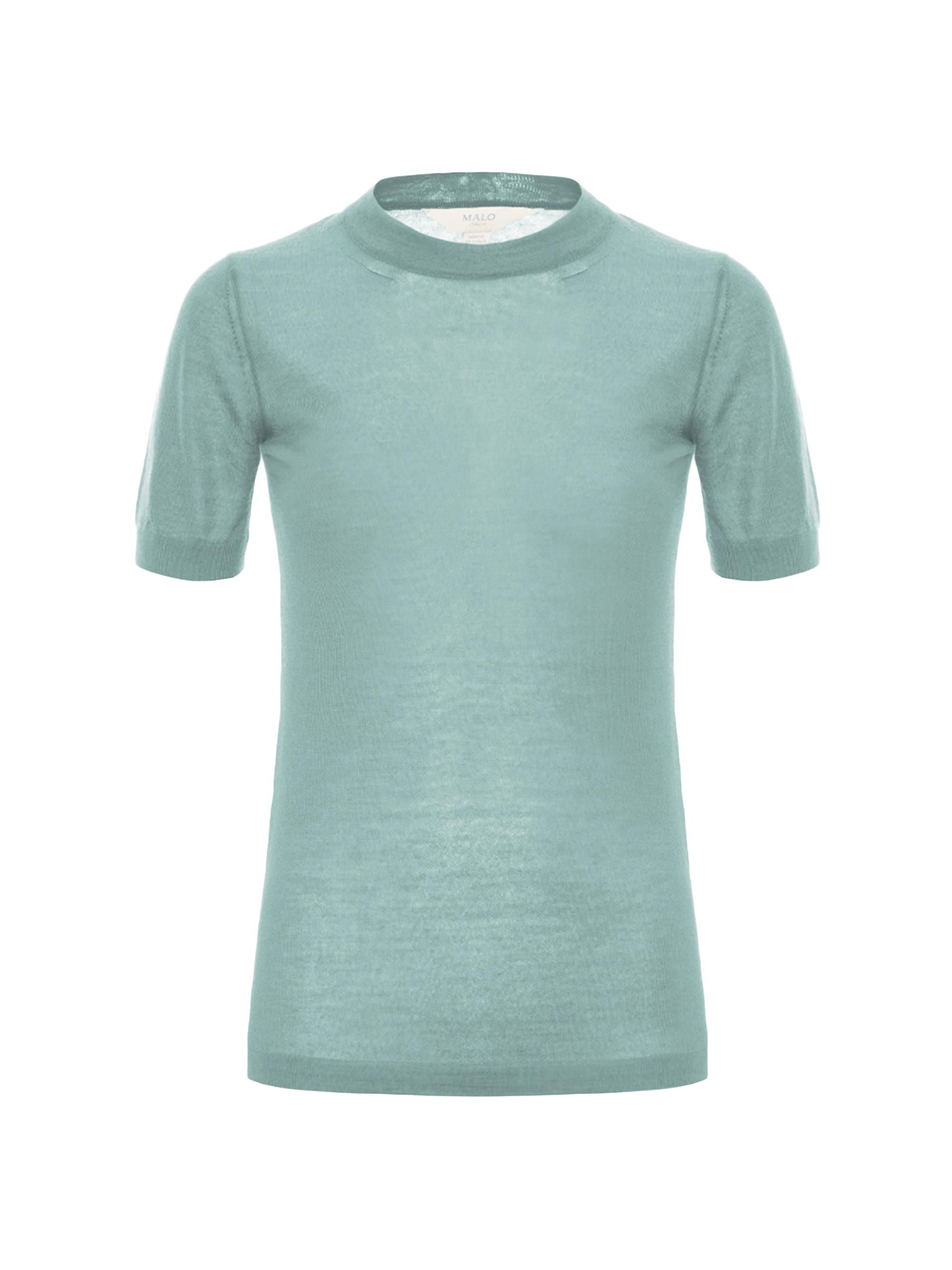Malo Women's Cashmere Short-Sleeve Top - Tuscan Mint