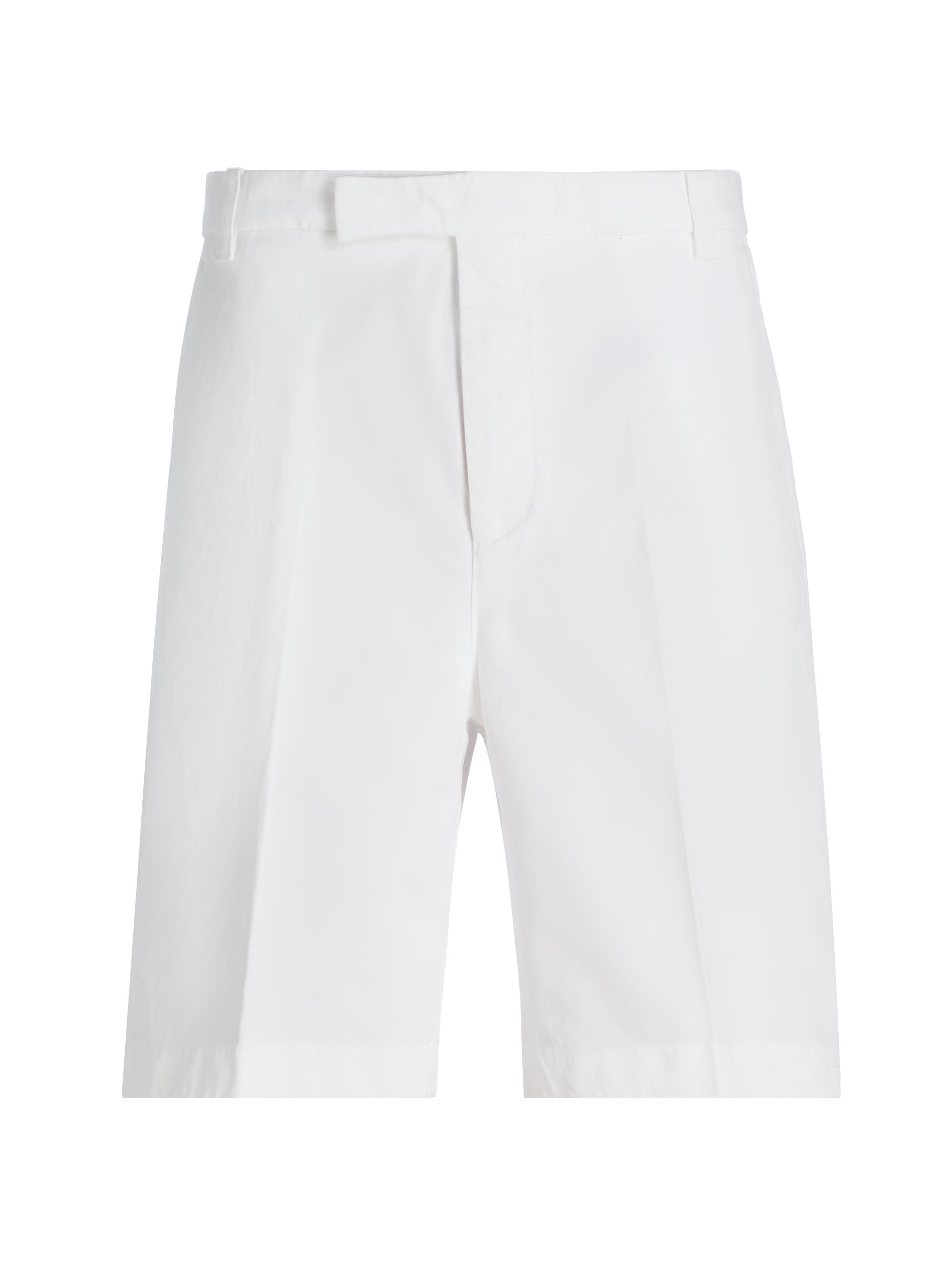 Thom Browne Men's Utility Cotton Twill Chino Shorts - White