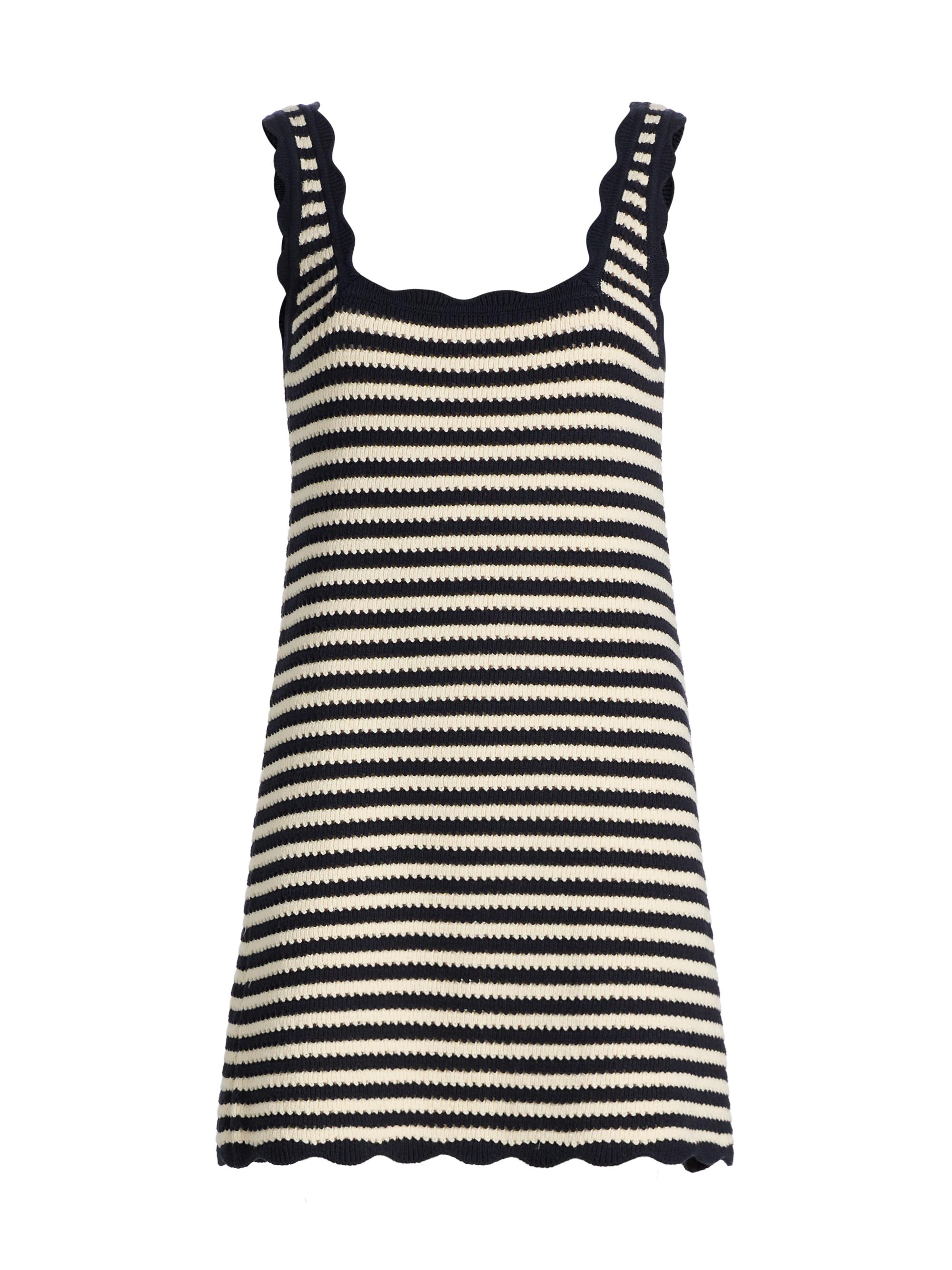 Ciao Lucia Women's Domeka Striped Cotton-Blend Crochet Minidress - Stripe