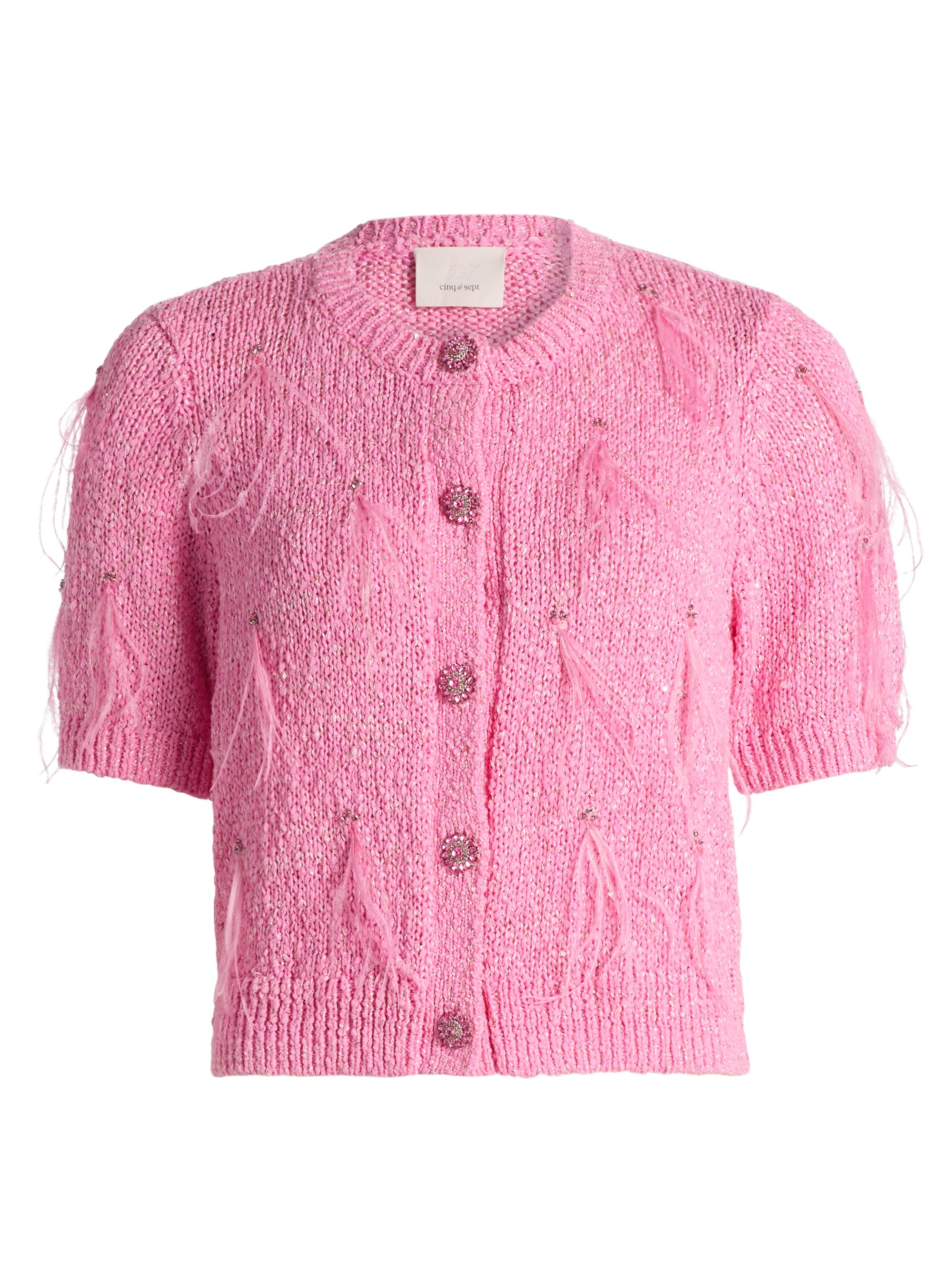 PLEATS PLEASE ピンク カーディガン Pleats Please Issey Miyake Groove Pleated Ombré Cardigan | Saks