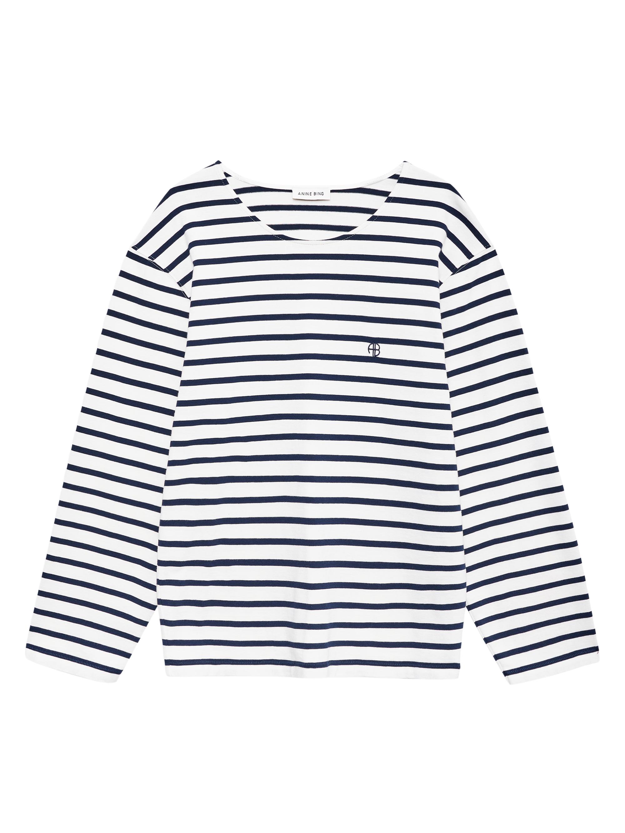 Anine Bing Women's Newton Stripe Relaxed-Fit T-Shirt