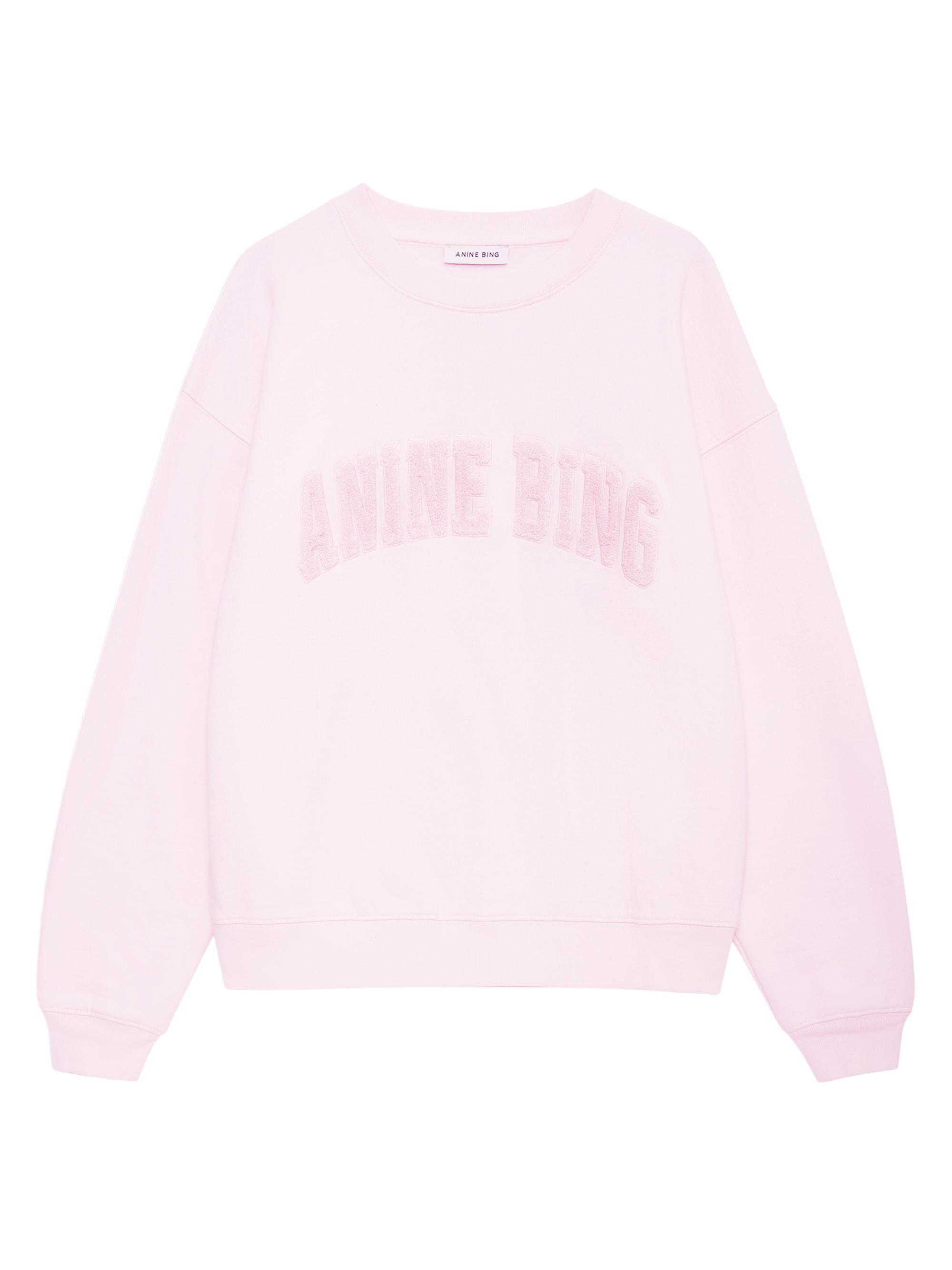 Anine Bing Women's Spencer Logo Sweatshirt - Pink